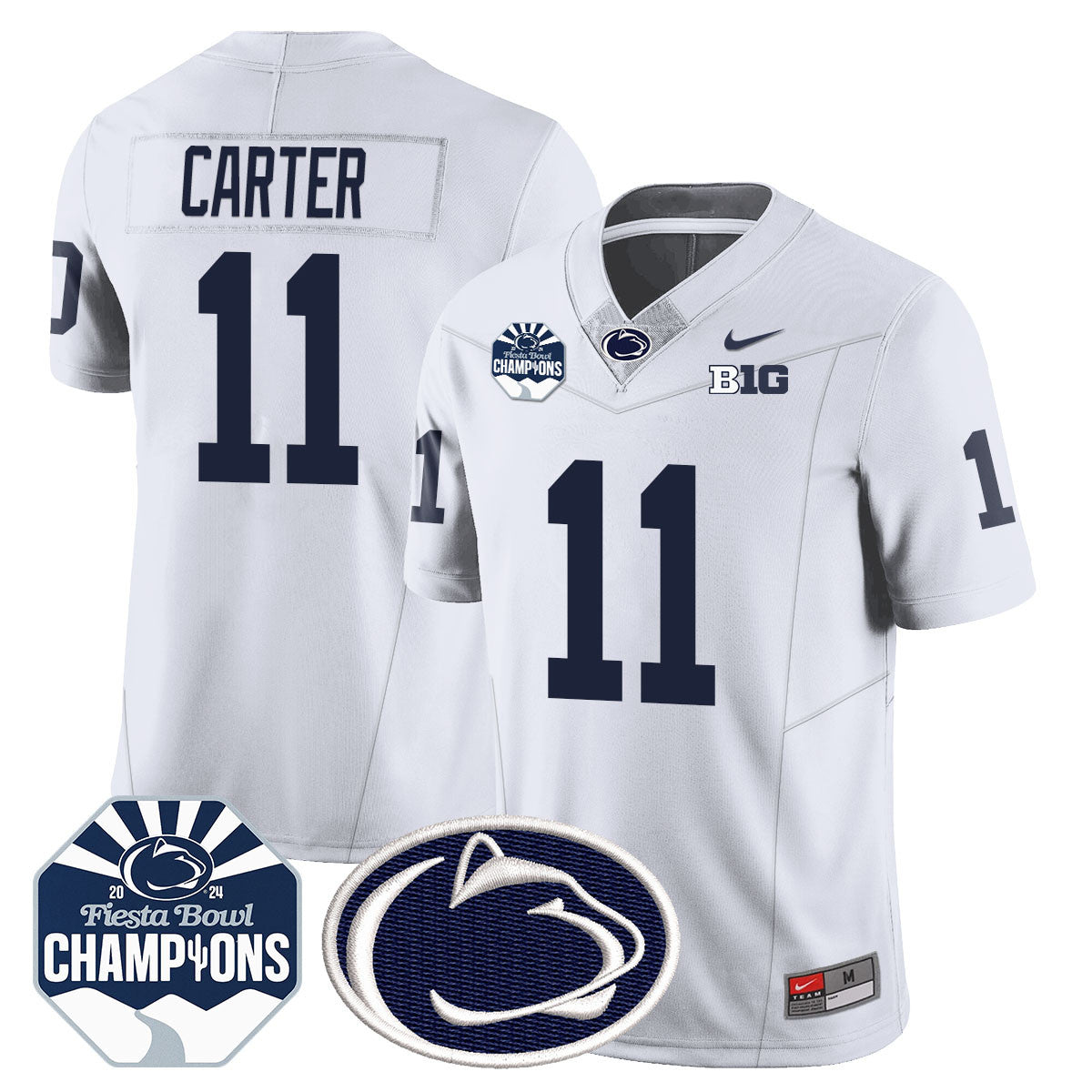 Men Penn State Nittany Lions 2024 Fiesta Bowl Champions Jersey - All Stitched