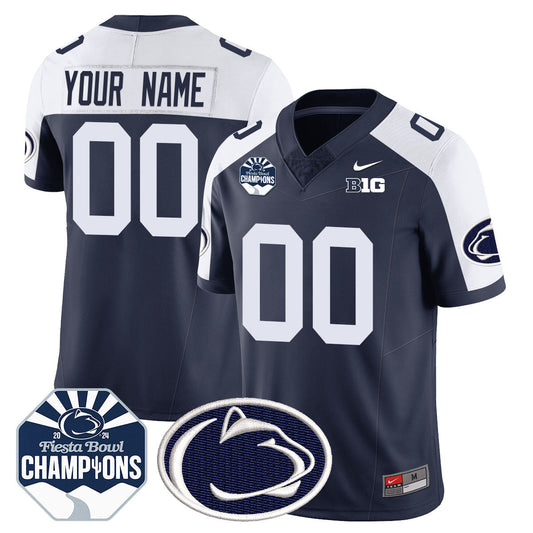 Custom Penn State Nittany Lions 2024 Fiesta Bowl Champions Jersey - All Stitched