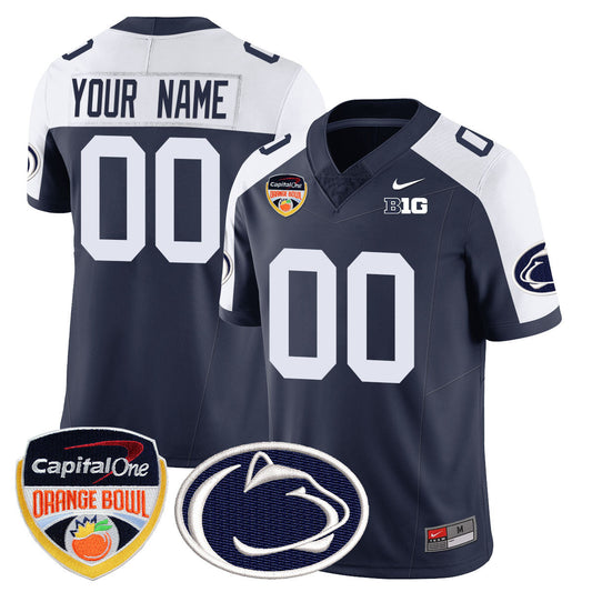 Custom Penn State Nittany Lions 2024 Orange Bowl Jersey - All Stitched