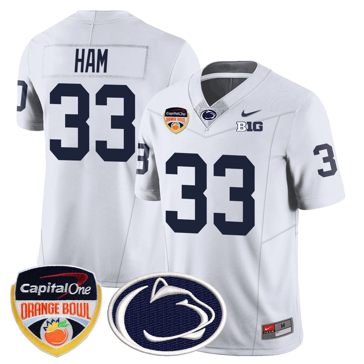 Men Penn State Nittany Lions 2024 Orange Bowl Jersey - All Stitched