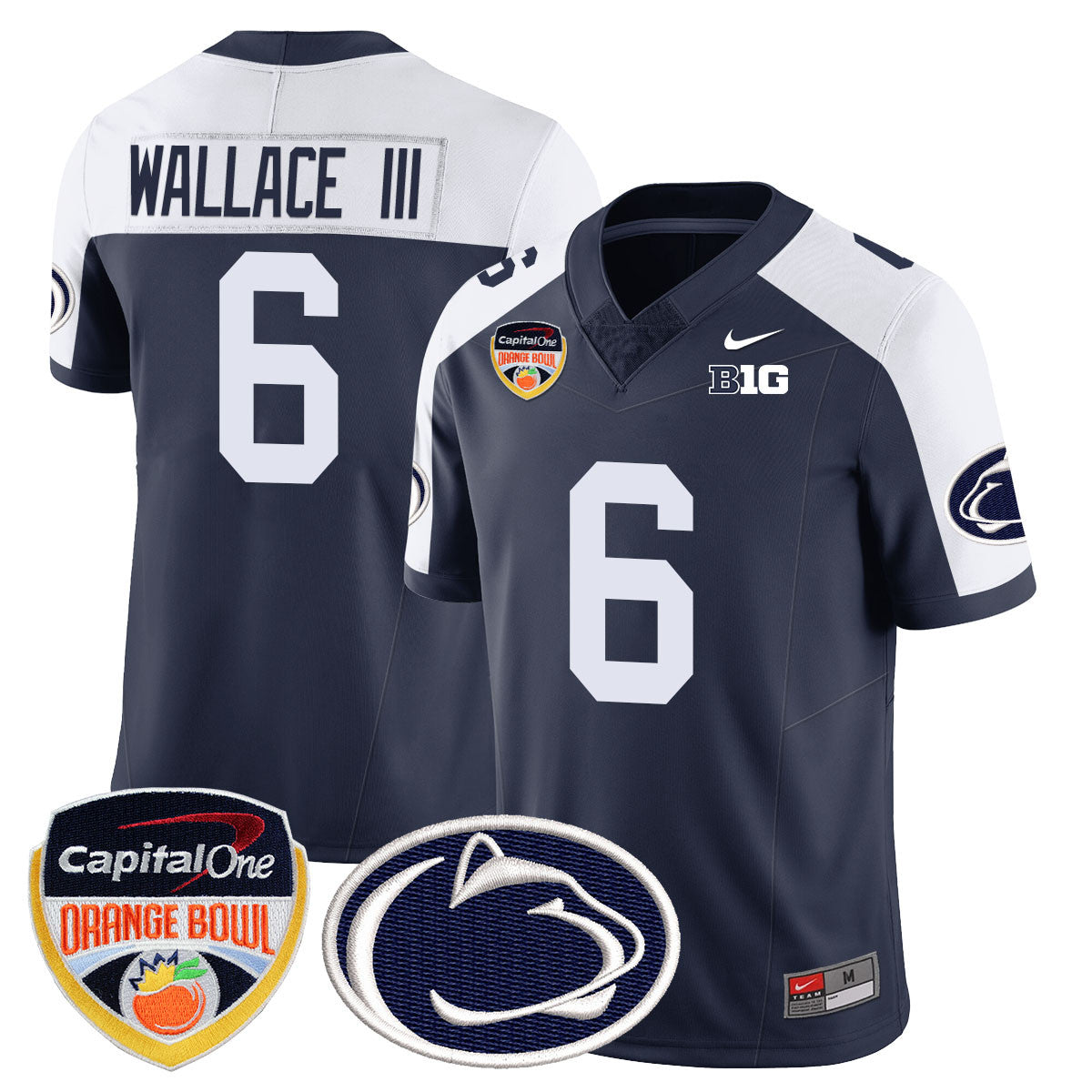 Men Penn State Nittany Lions 2024 Orange Bowl Jersey - All Stitched