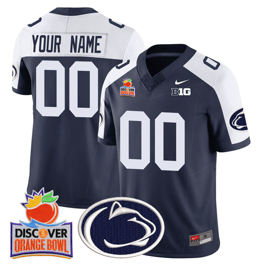Custom Penn State Nittany Lions 2024 Orange Bowl Jersey N1 - All Stitched