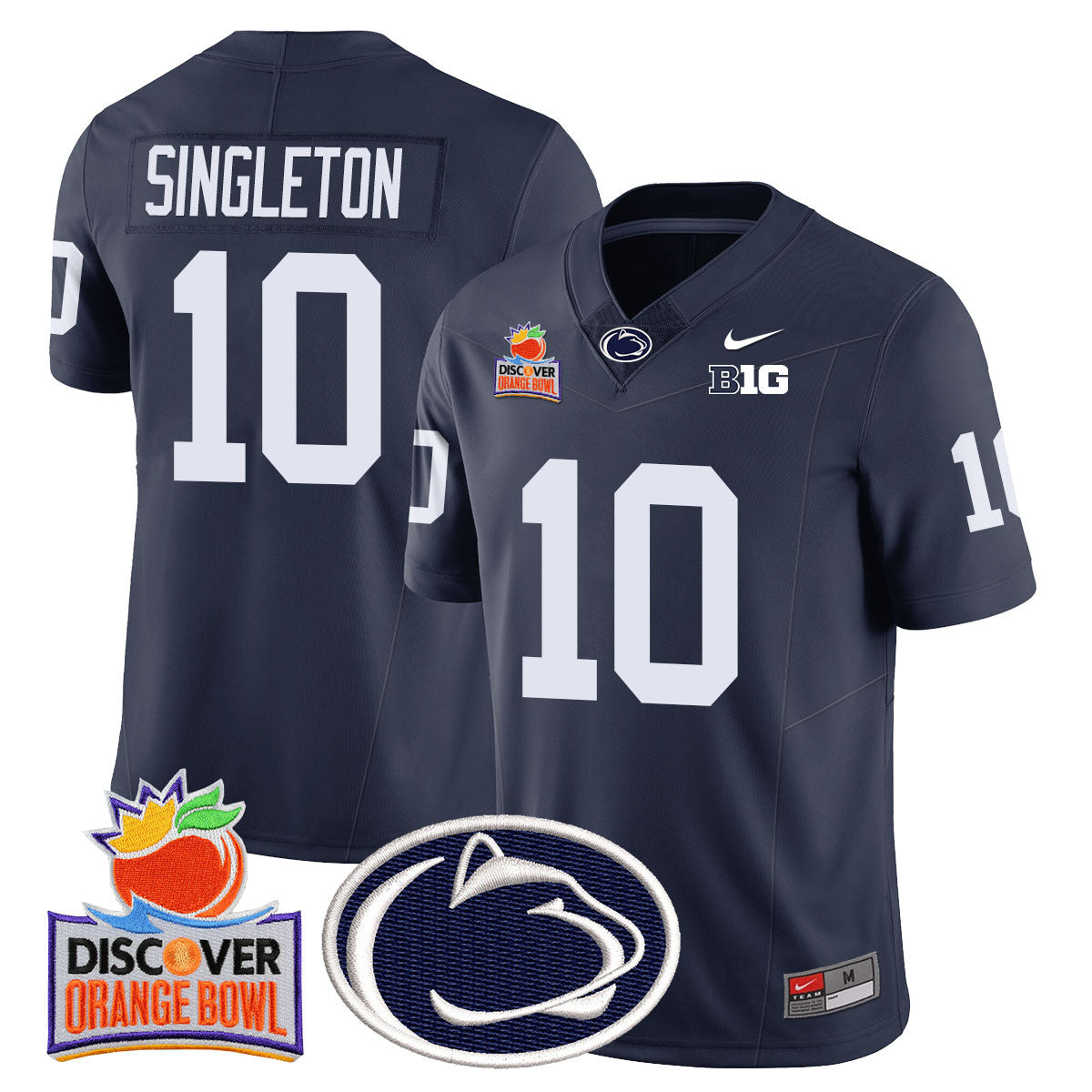 Men Penn State Nittany Lions 2024 Orange Bowl Jersey N1 - All Stitched