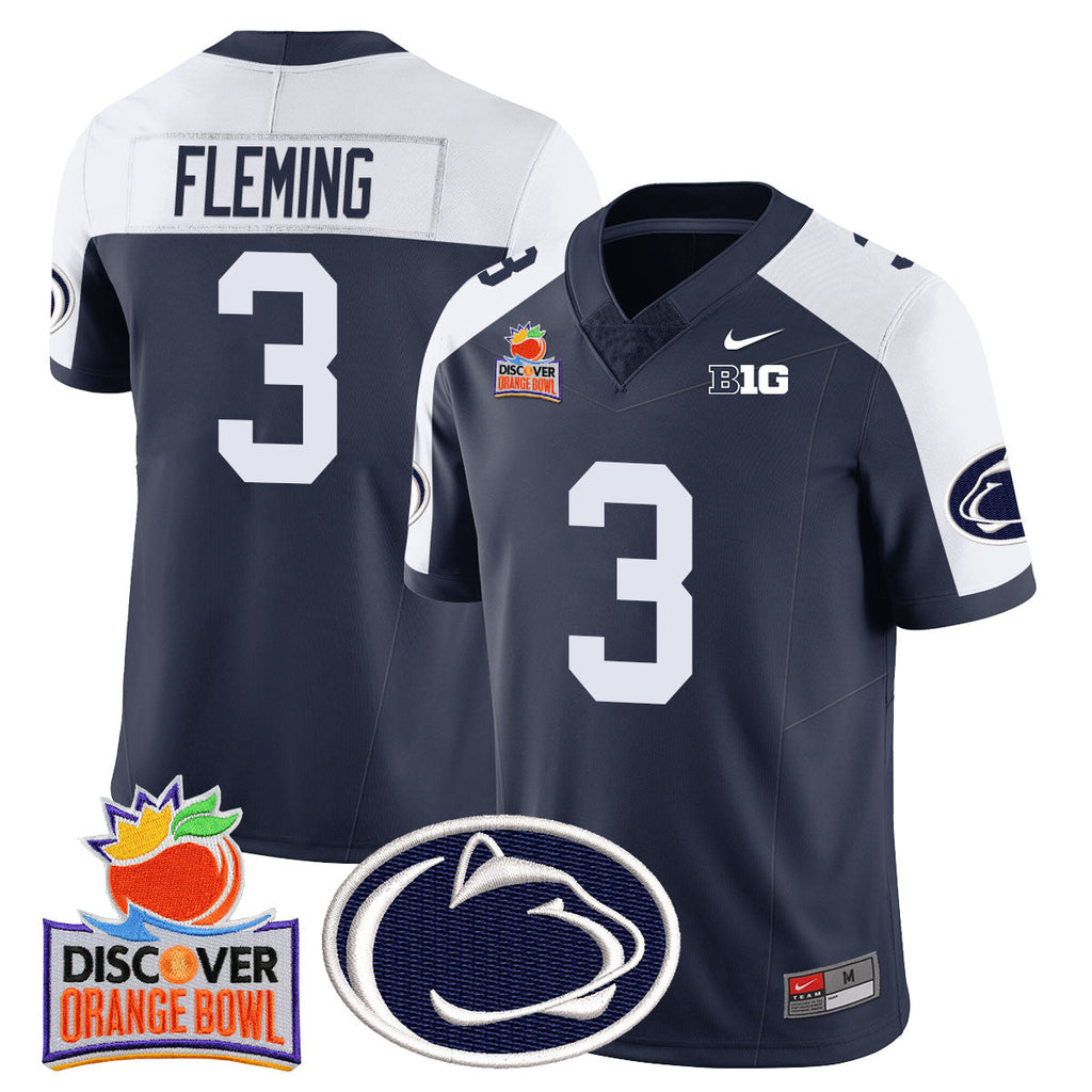Men Penn State Nittany Lions 2024 Orange Bowl Jersey N1 - All Stitched