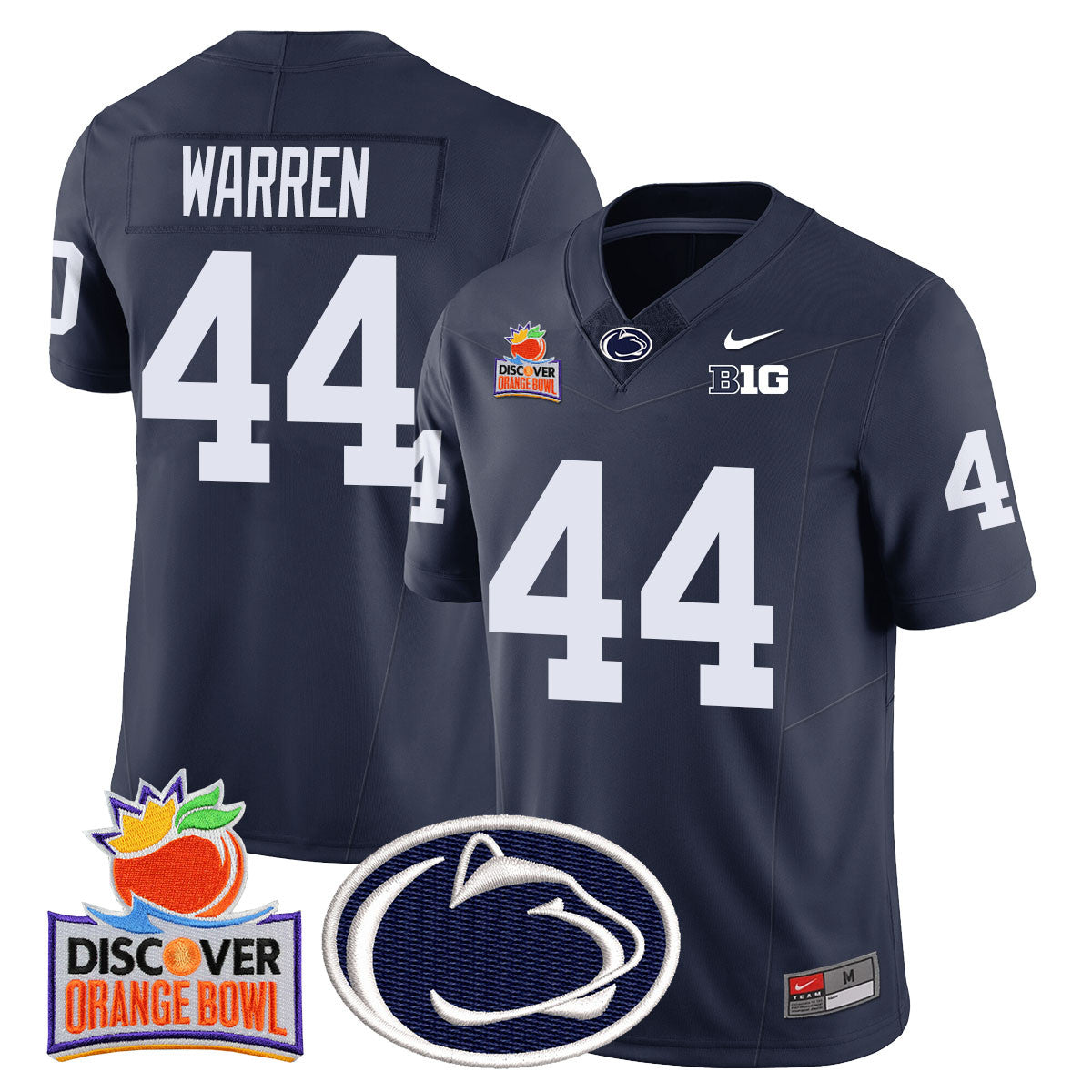 Men Penn State Nittany Lions 2024 Orange Bowl Jersey N1 - All Stitched