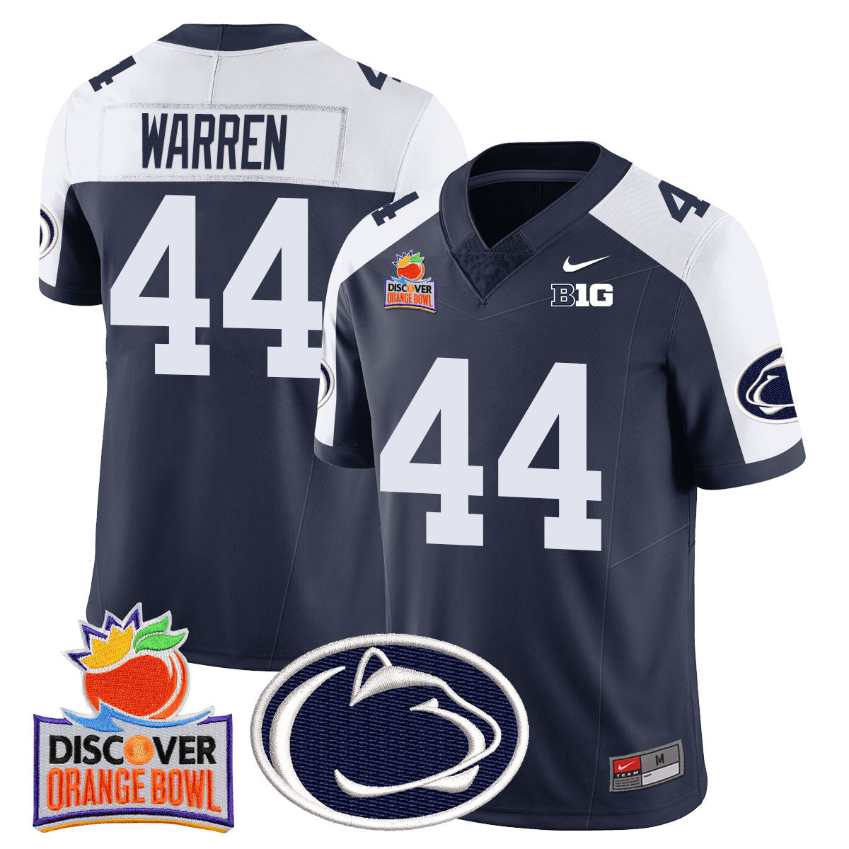 Men Penn State Nittany Lions 2024 Orange Bowl Jersey N1 - All Stitched