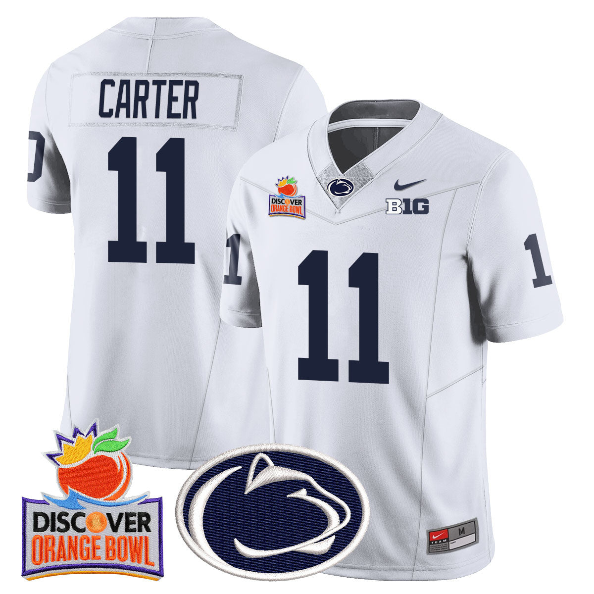 Men Penn State Nittany Lions 2024 Orange Bowl Jersey N1 - All Stitched