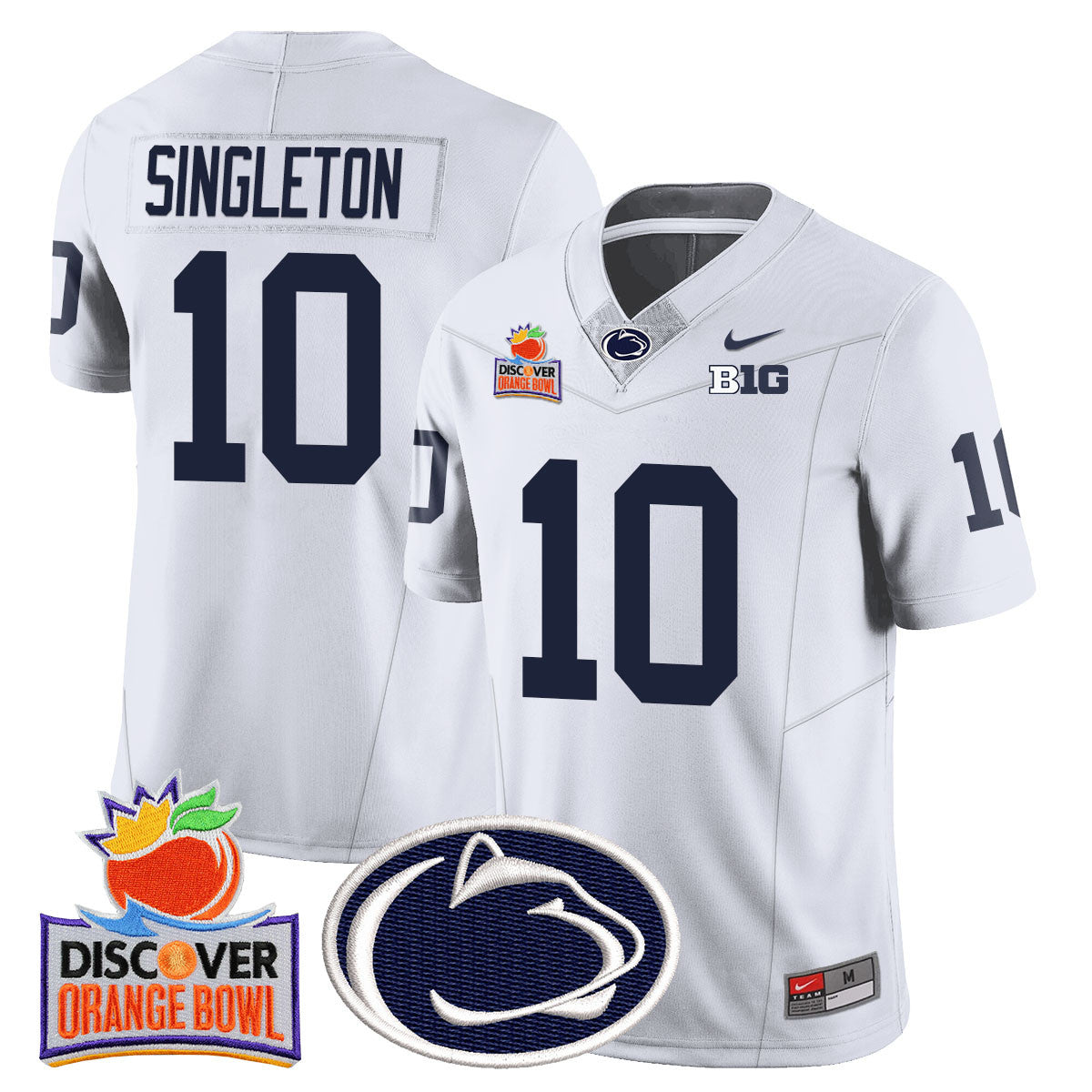 Men Penn State Nittany Lions 2024 Orange Bowl Jersey N1 - All Stitched