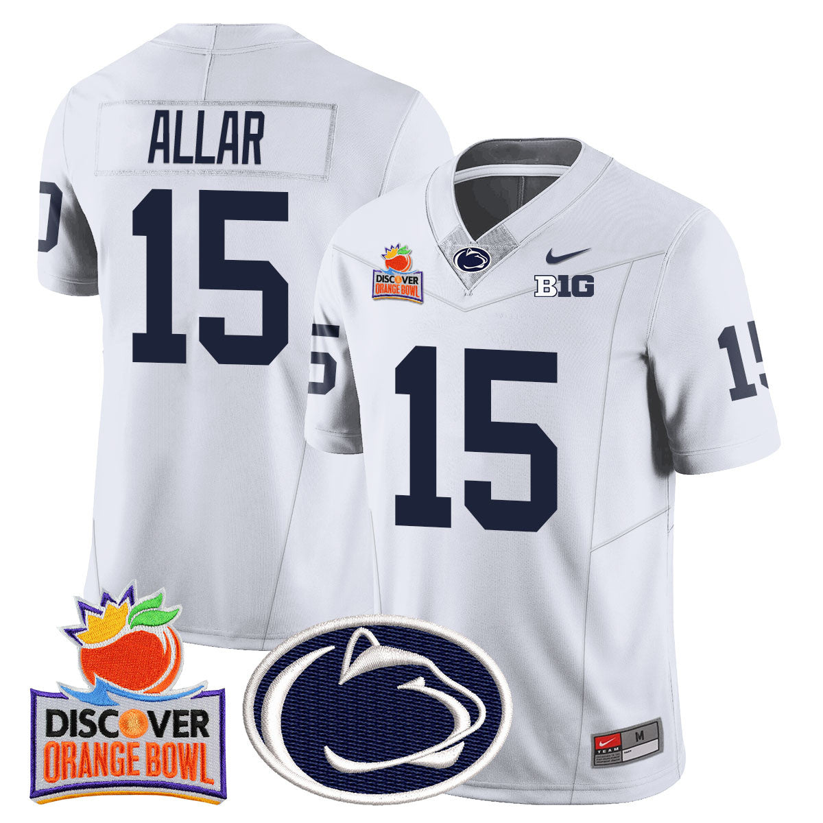 Men Penn State Nittany Lions 2024 Orange Bowl Jersey N1 - All Stitched