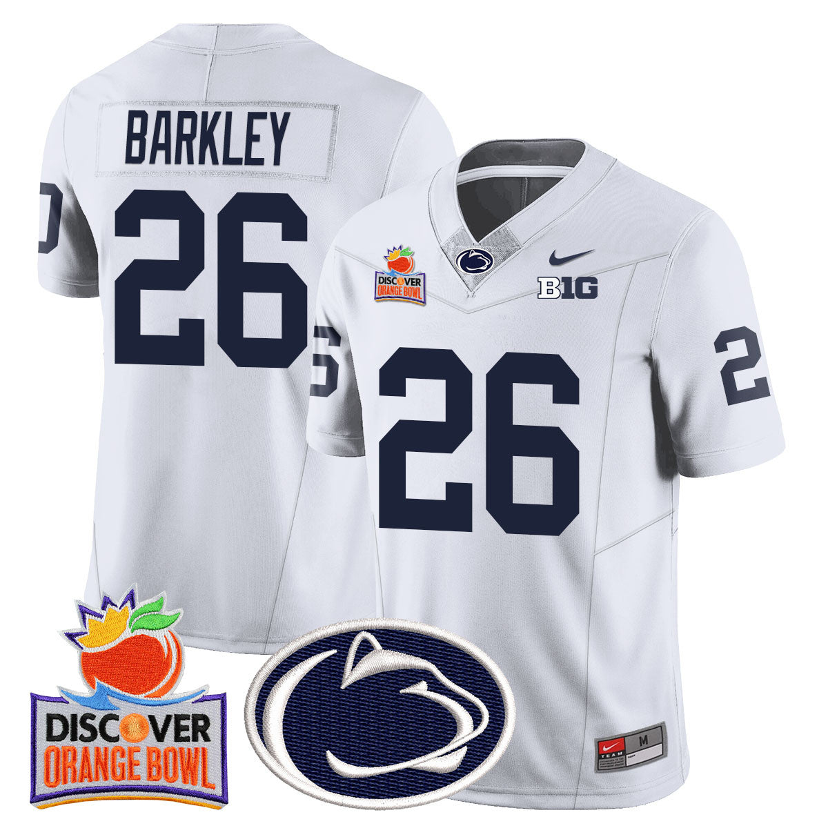 Men Penn State Nittany Lions 2024 Orange Bowl Jersey N1 - All Stitched