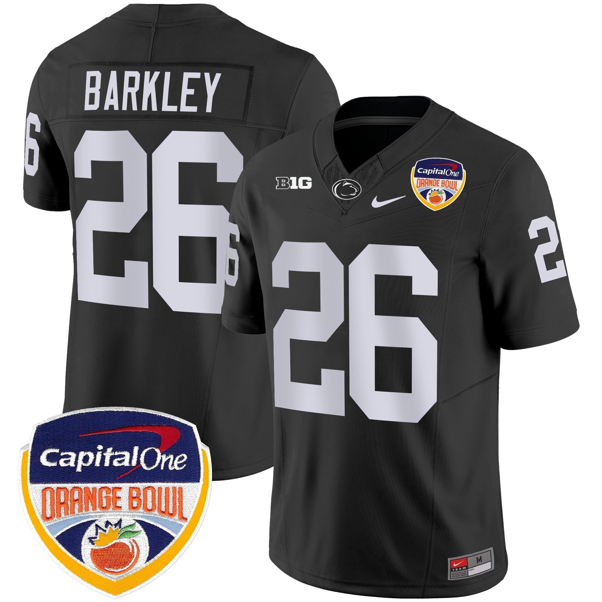 Men Penn State Nittany Lions Orange Bowl Patch Vapor Limited Jersey - All Stitched