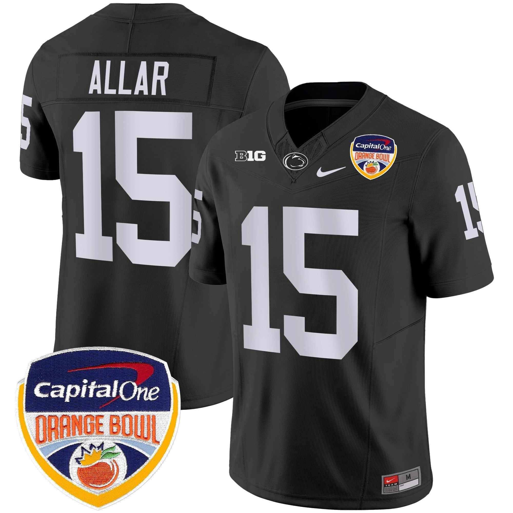 Men Penn State Nittany Lions Orange Bowl Patch Vapor Limited Jersey - All Stitched
