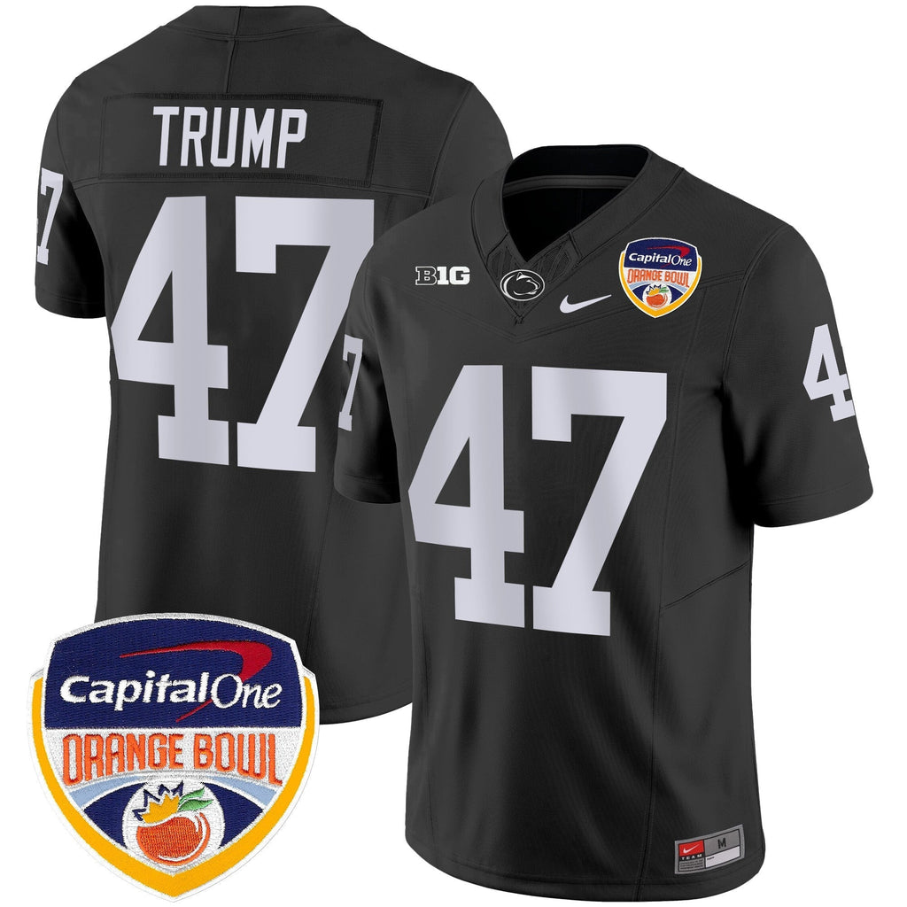 Men Penn State Nittany Lions Orange Bowl Patch Vapor Limited Jersey - All Stitched