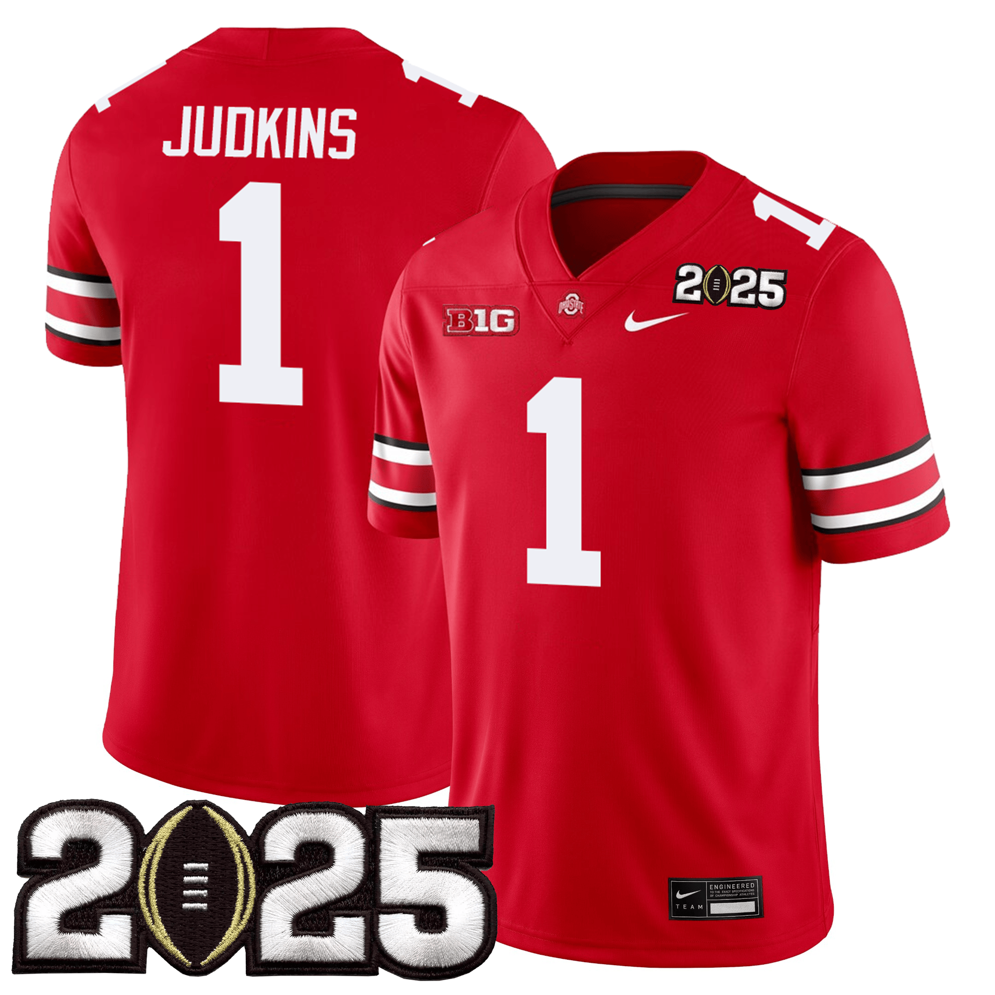 Men Ohio State Buckeyes Jersey - CFP Final Patch - All Stitched