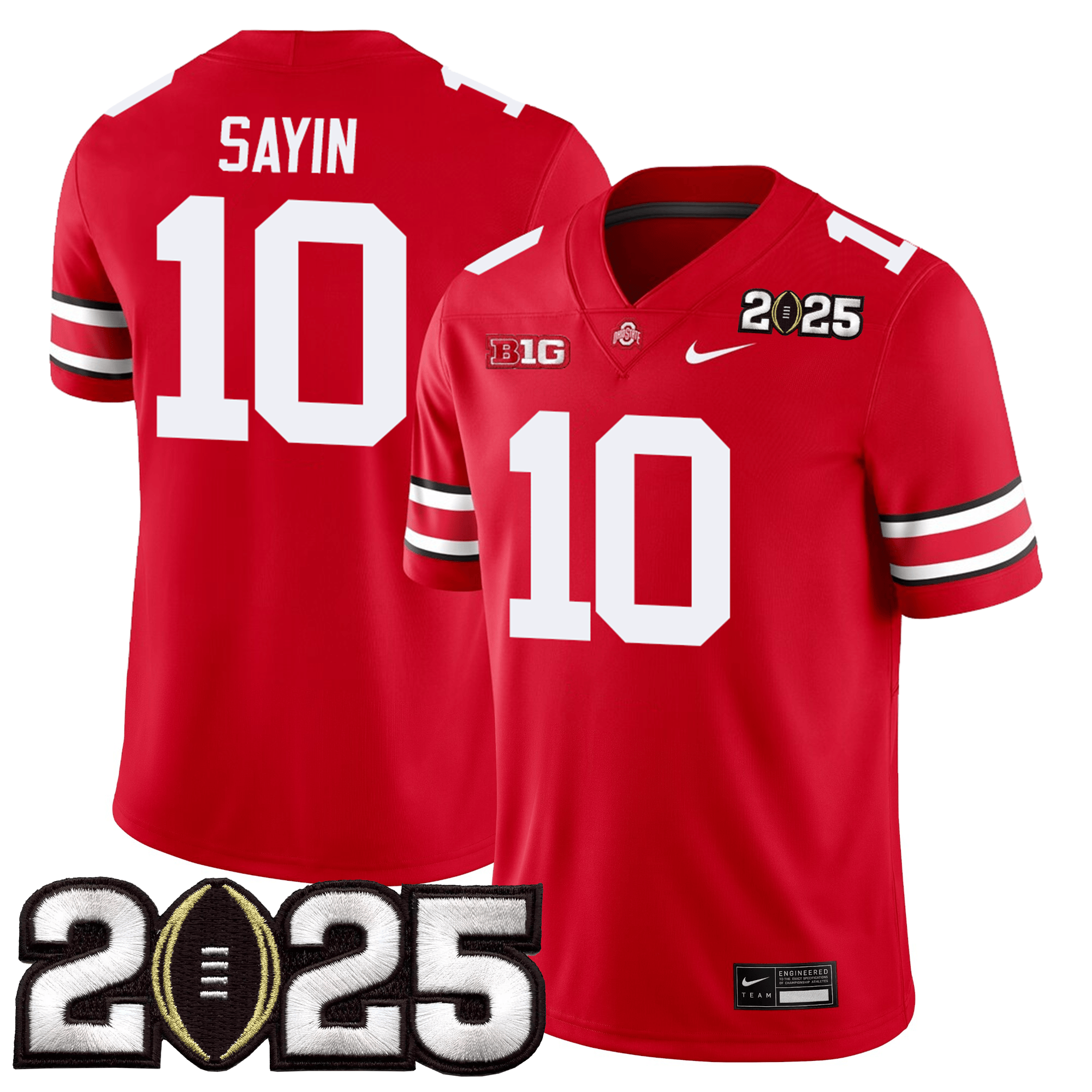 Men Ohio State Buckeyes Jersey - CFP Final Patch - All Stitched