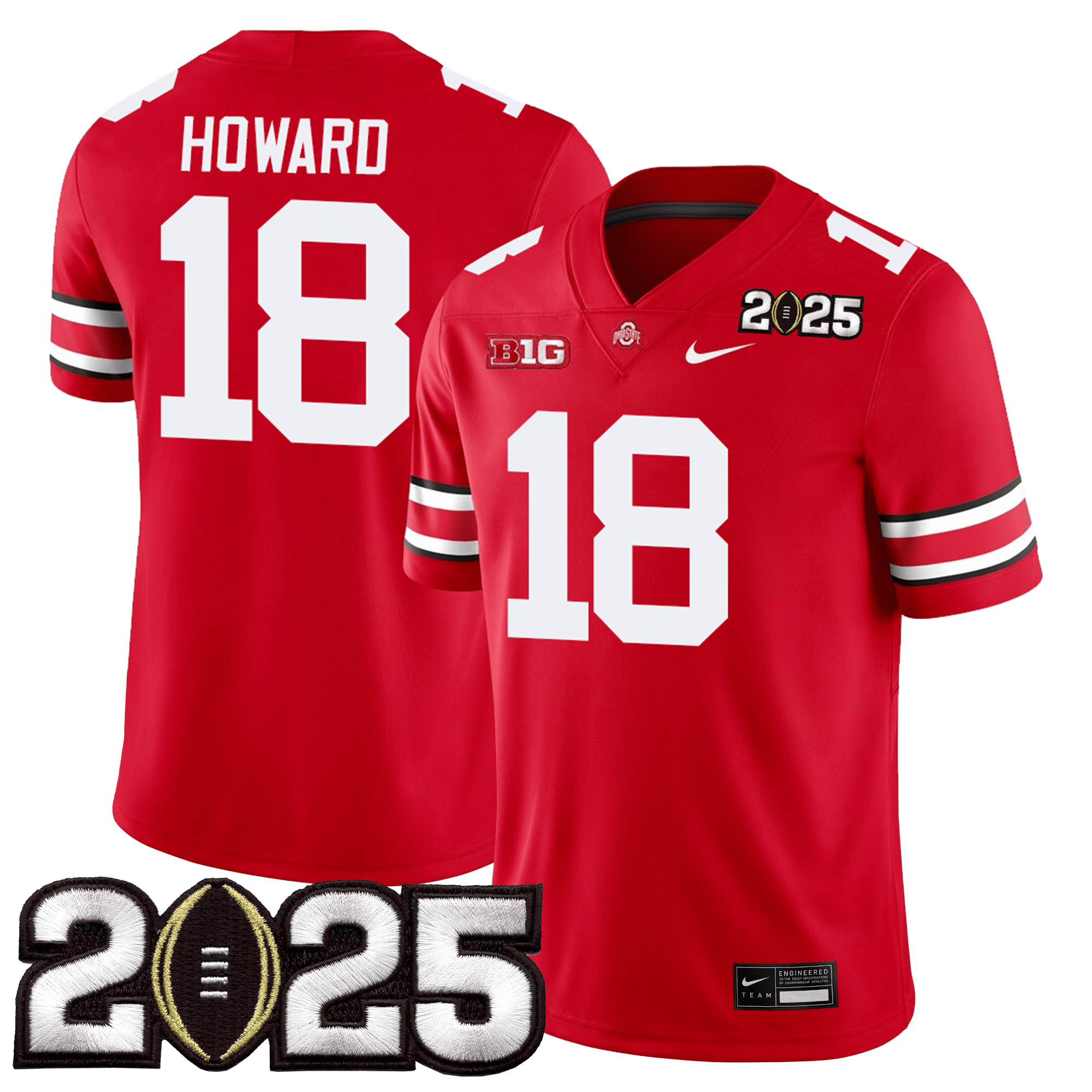 Men Ohio State Buckeyes Jersey - CFP Final Patch - All Stitched