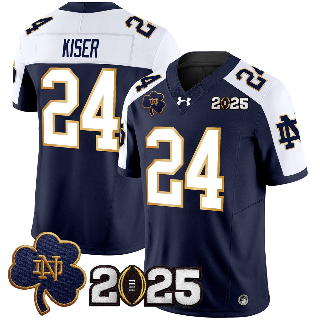 Men Notre Dame Fighting Irish 2025 CFP Final Patch Vapor Limited Jersey - All Stitched
