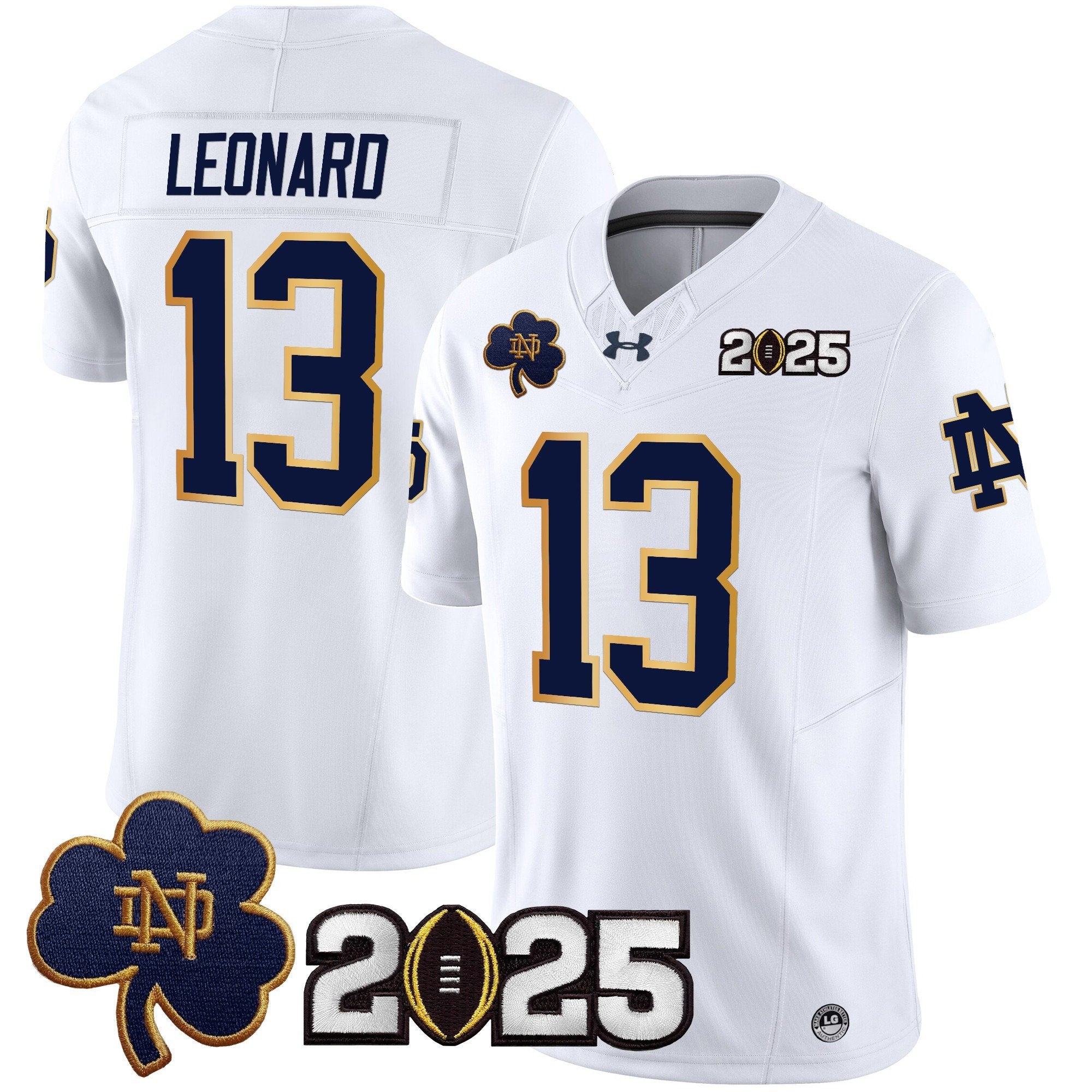 Men Notre Dame Fighting Irish 2025 CFP Final Patch Vapor Limited Jersey - All Stitched