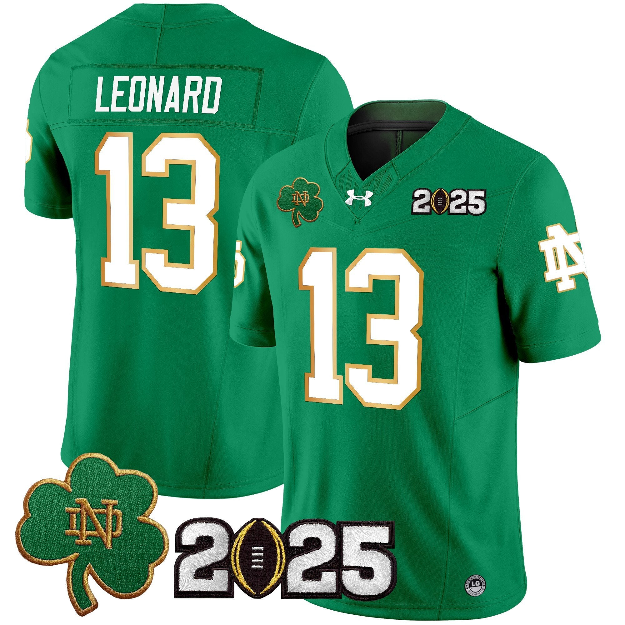 Men Notre Dame Fighting Irish 2025 CFP Final Patch Vapor Limited Jersey - All Stitched