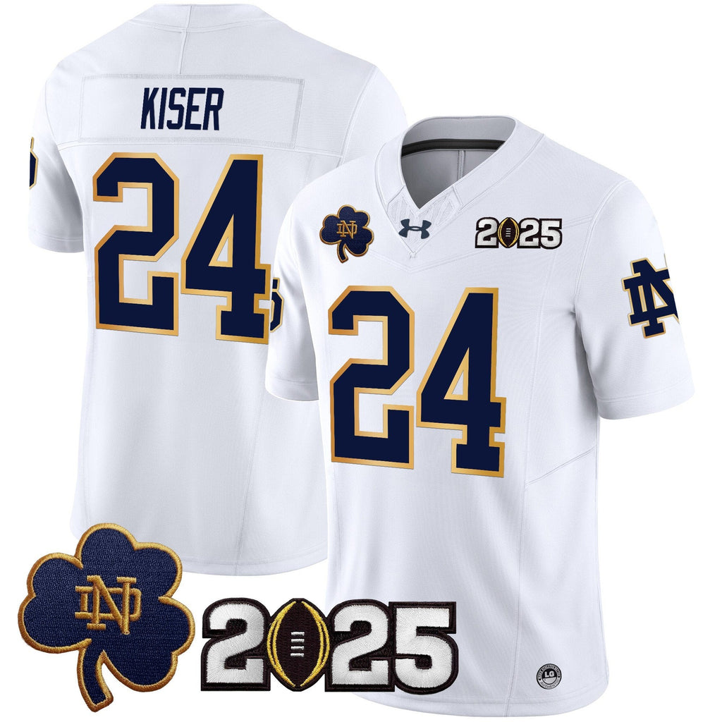 Men Notre Dame Fighting Irish 2025 CFP Final Patch Vapor Limited Jersey - All Stitched