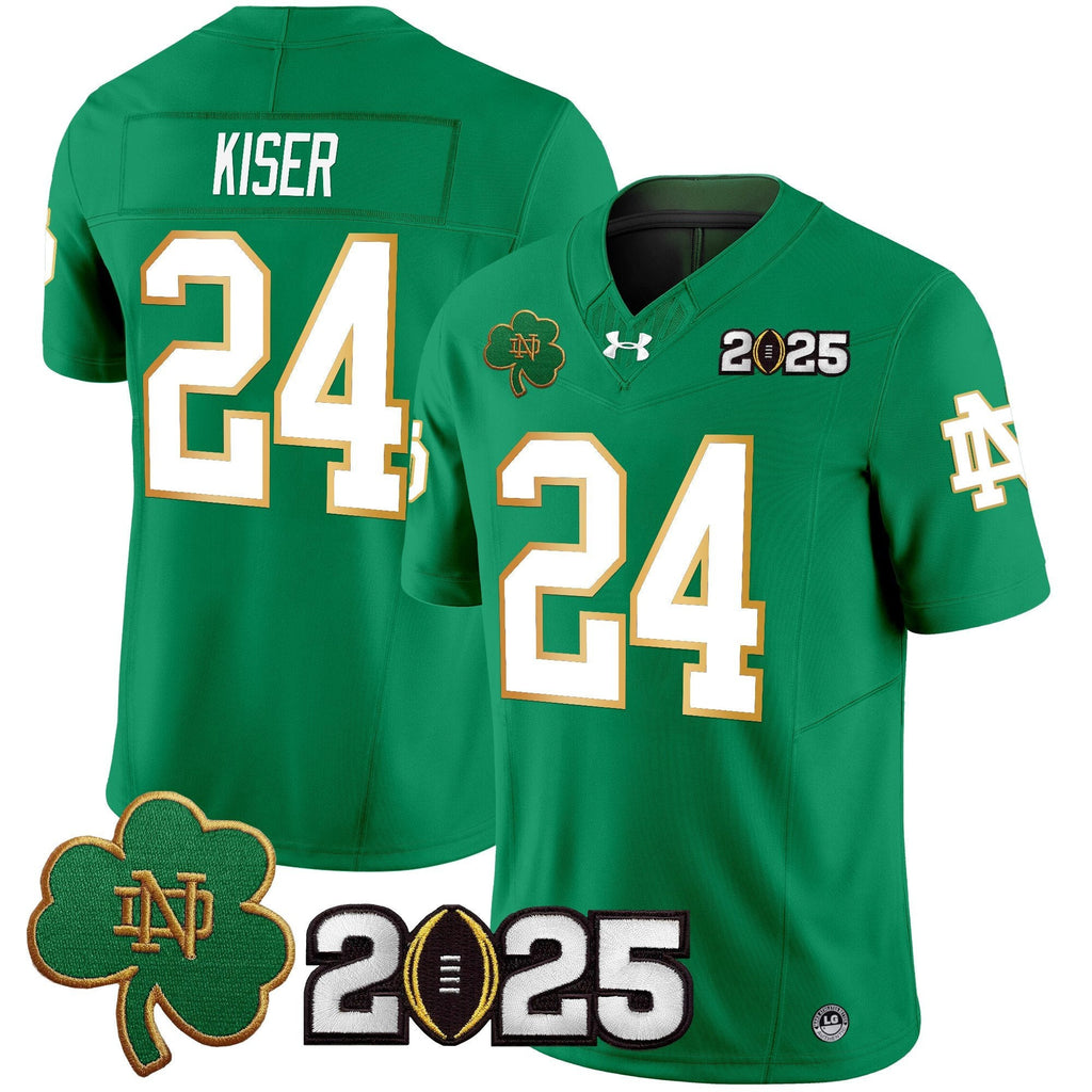 Men Notre Dame Fighting Irish 2025 CFP Final Patch Vapor Limited Jersey - All Stitched