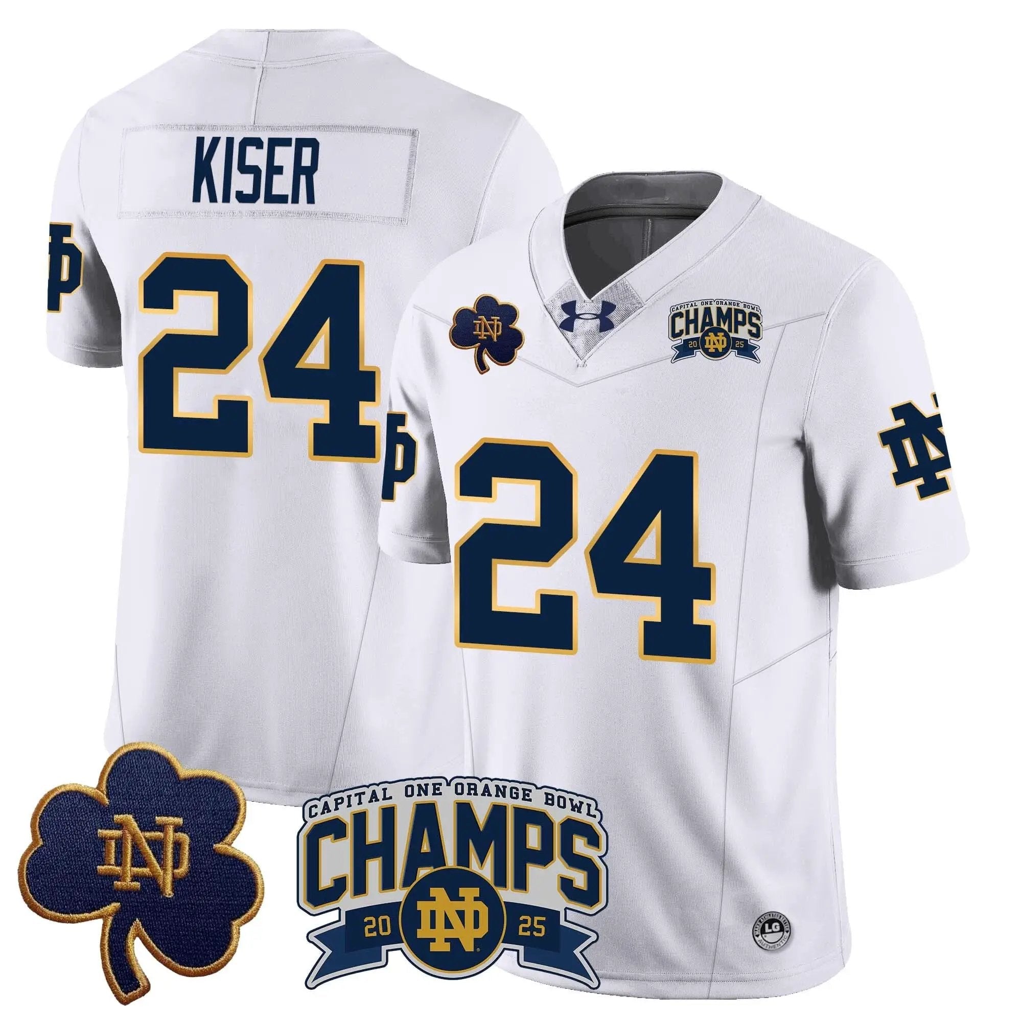 Men Notre Dame Fighting Irish 2025 Orange Bowl Champions Jersey N6 Football