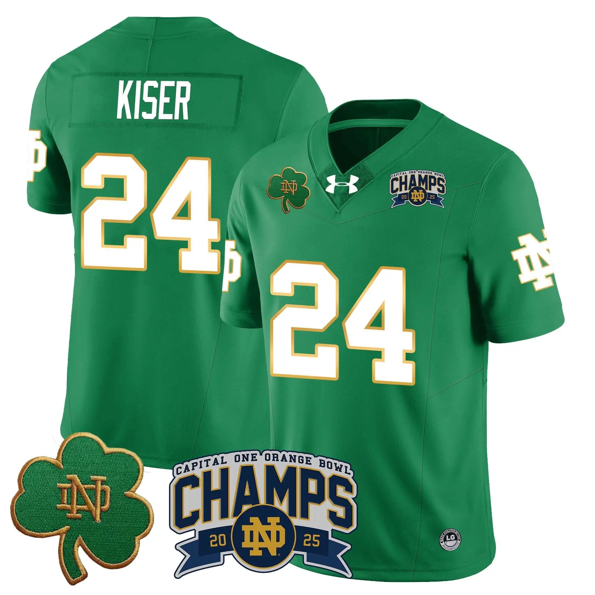 Men Notre Dame Fighting Irish 2025 Orange Bowl Champions Jersey N6 Football