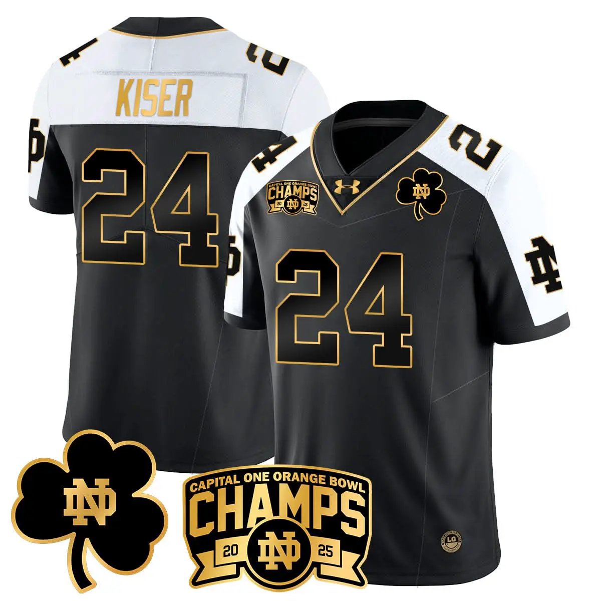 Men Notre Dame Fighting Irish 2025 Orange Bowl Champions Jersey N6 Football