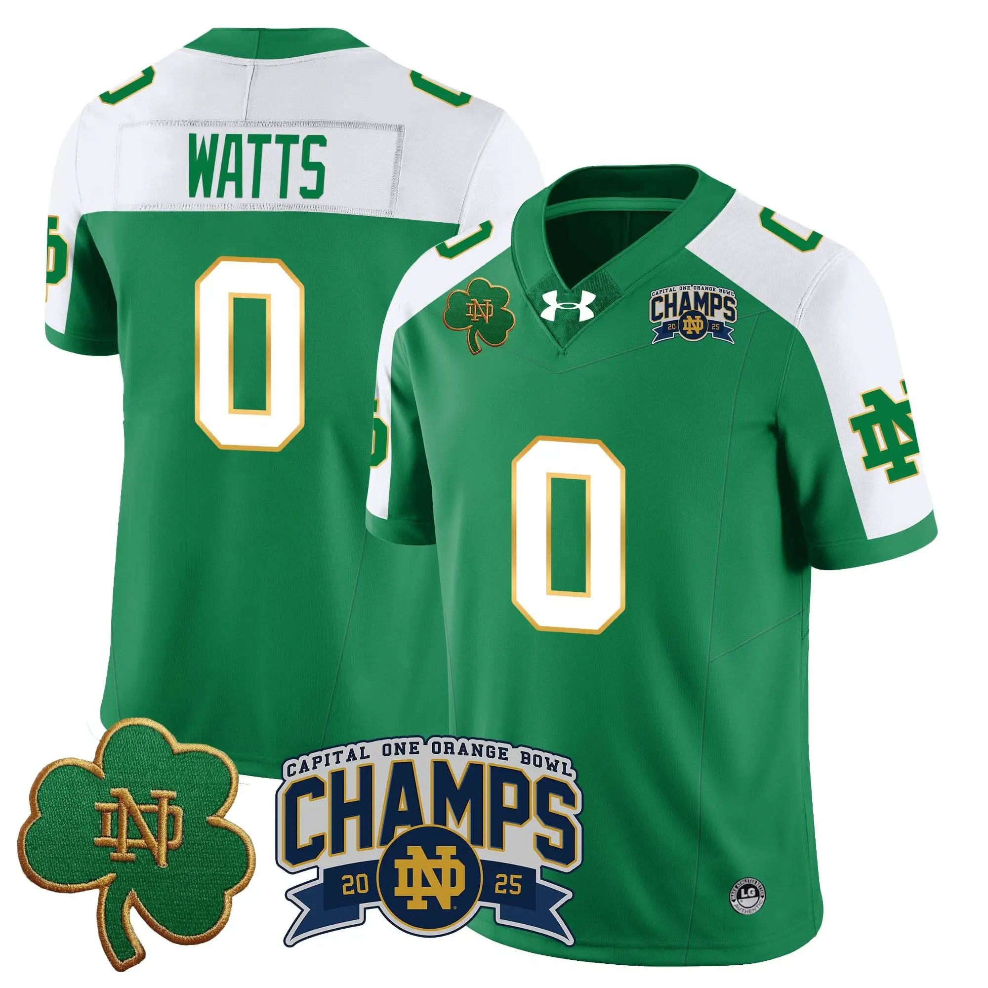 Men Notre Dame Fighting Irish 2025 Orange Bowl Champions Jersey N6 Football