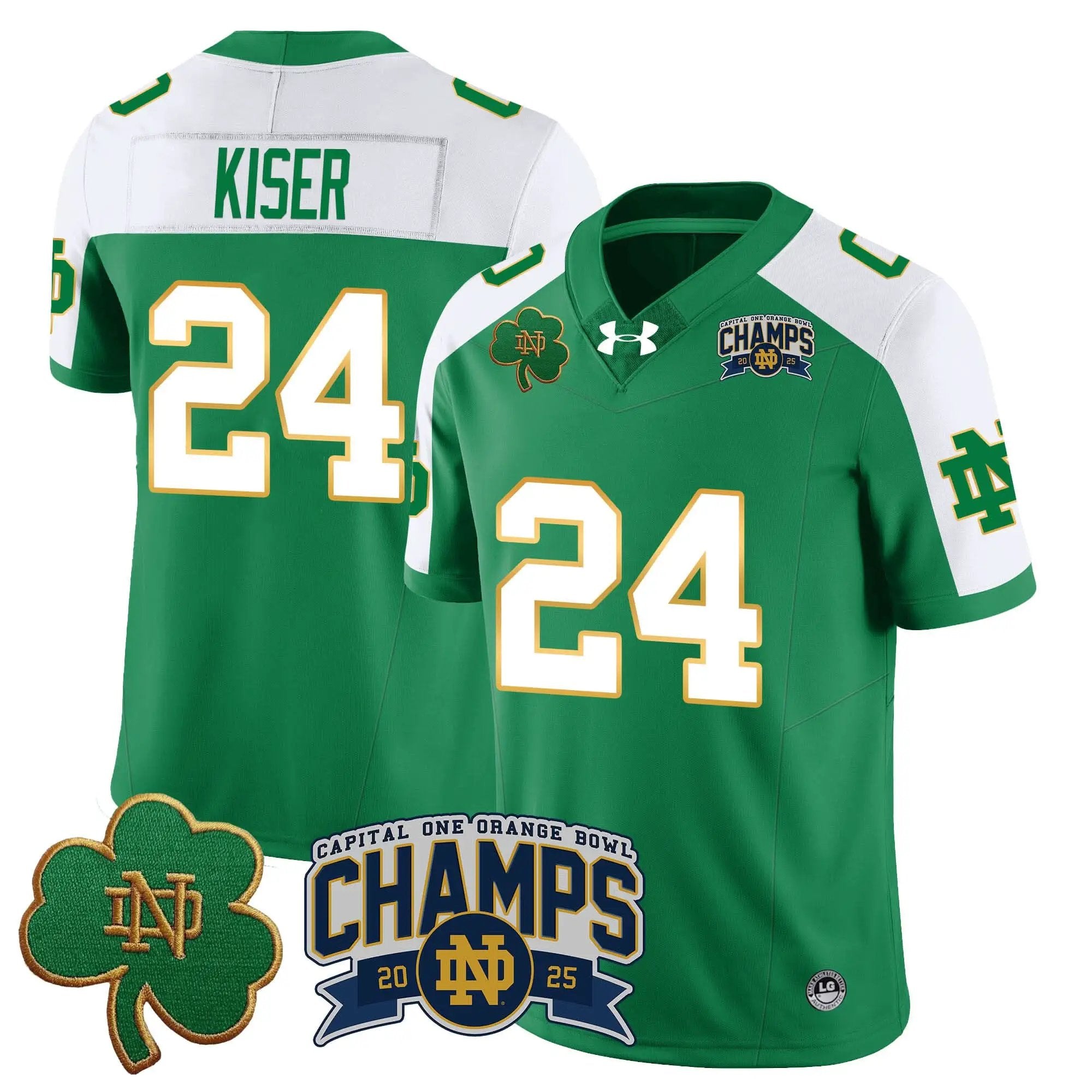 Men Notre Dame Fighting Irish 2025 Orange Bowl Champions Jersey N6 Football