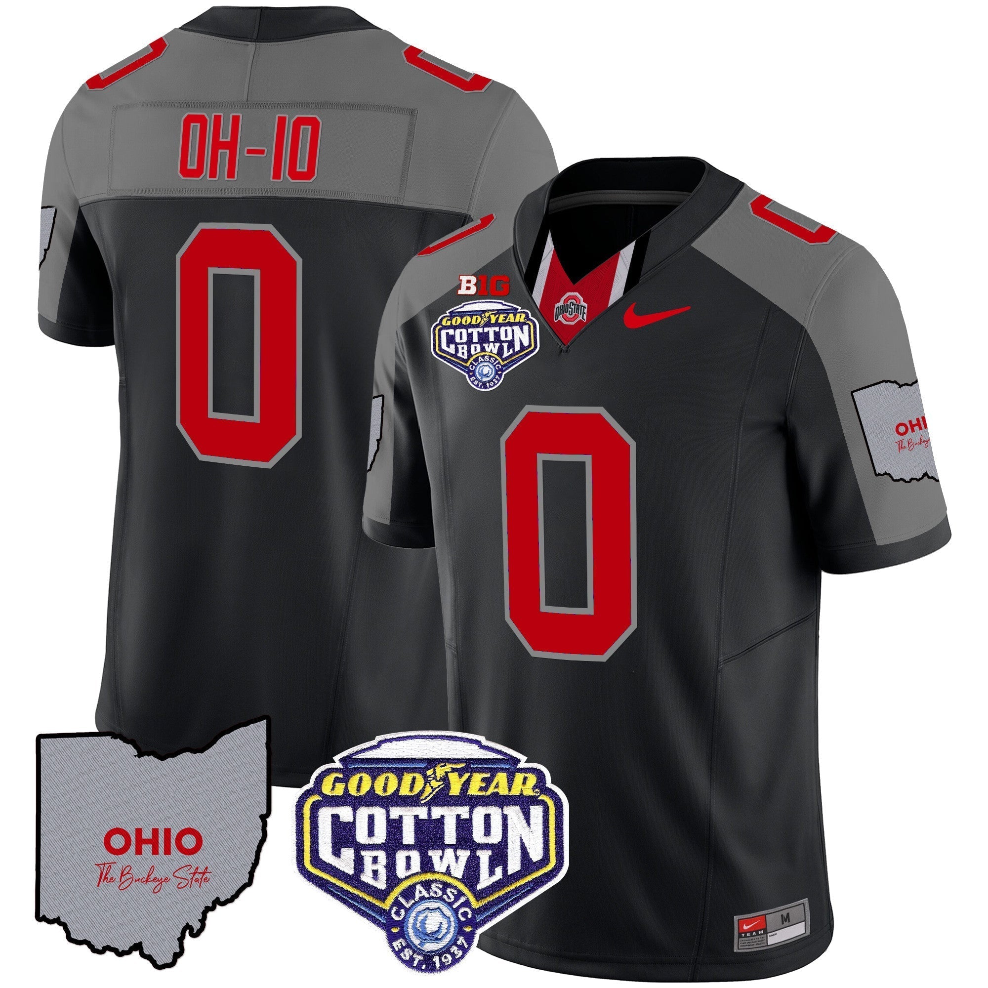 Men Ohio State Buckeyes Cotton Bowl Patch Vapor Limited Jersey - All Stitched