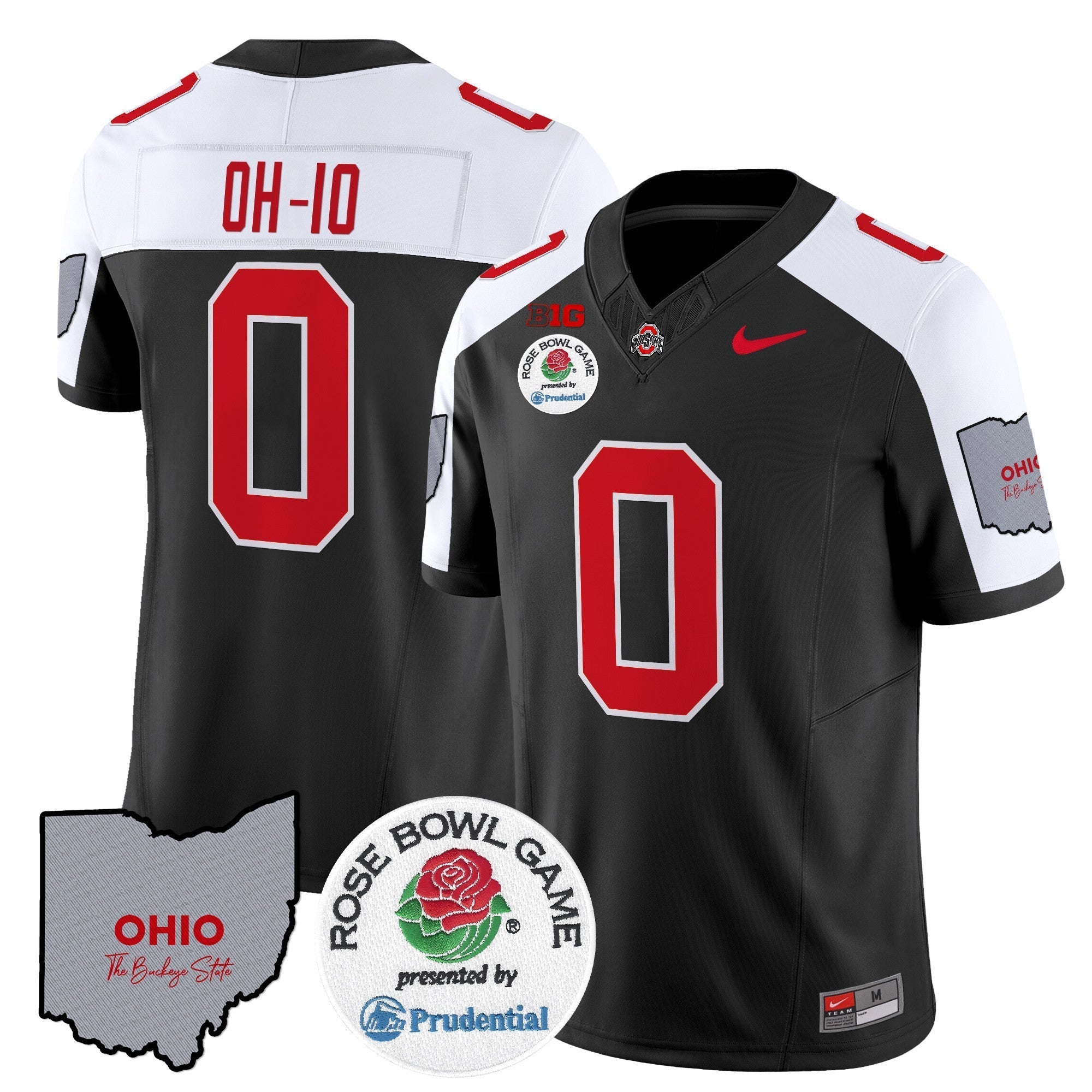 Men Ohio State Buckeyes Rose Bowl Vapor Limited Jersey V2 - All Stitched