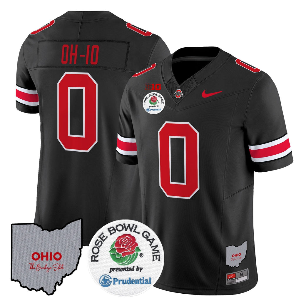 Men Ohio State Buckeyes Rose Bowl Vapor Limited Jersey V2 - All Stitched