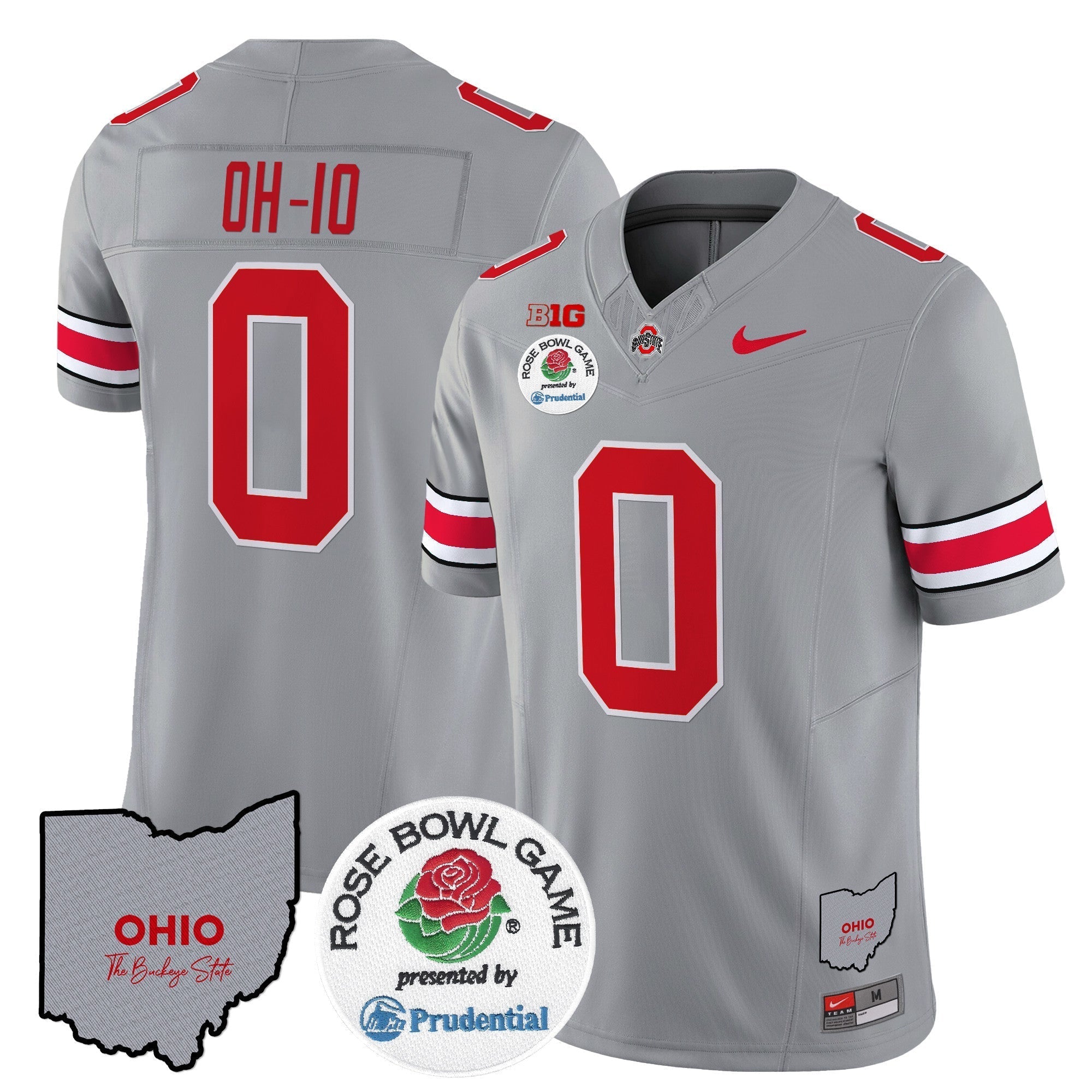Men Ohio State Buckeyes Rose Bowl Vapor Limited Jersey V2 - All Stitched