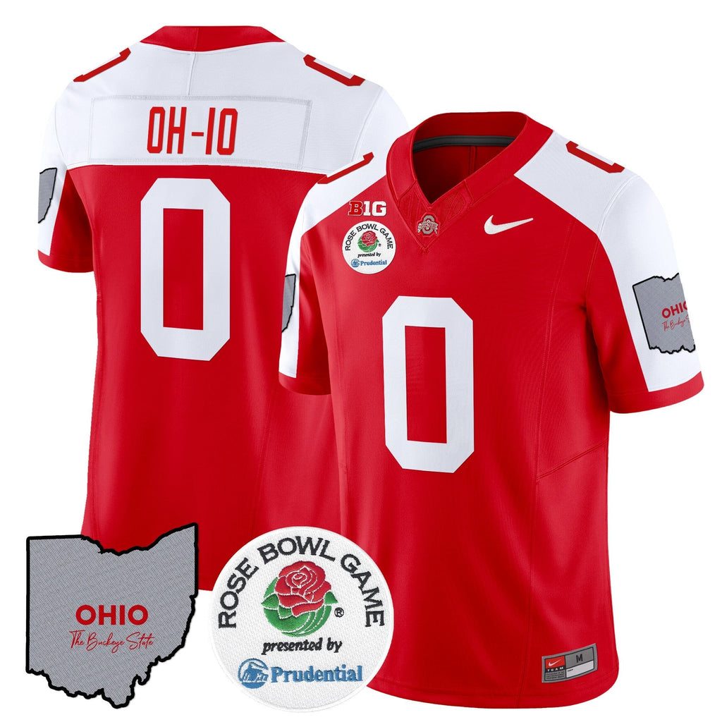 Men Ohio State Buckeyes Rose Bowl Vapor Limited Jersey V2 - All Stitched