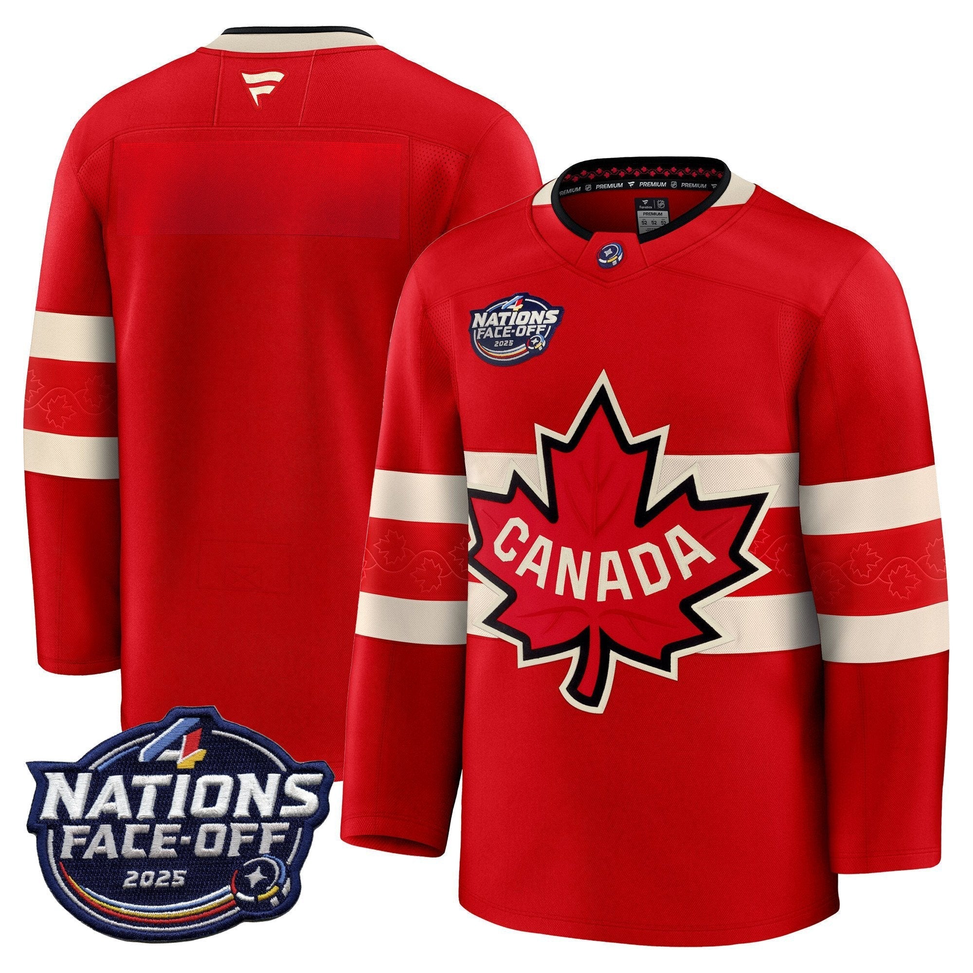 Men Canada 4 Nations Face-Off 2025 Premium Jersey - All Stitched