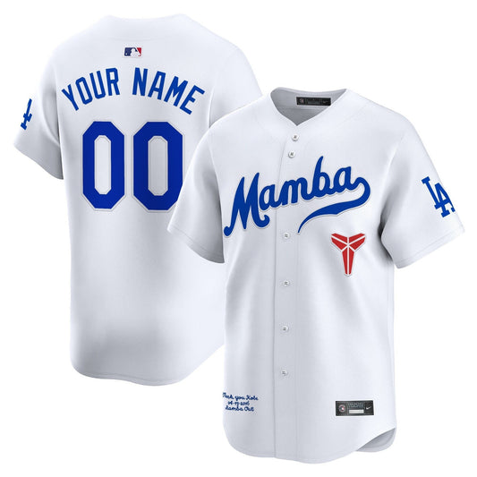 Dodgers Kobe Bryant Mamba Vapor Premier Limited Custom Jersey - All Stitched