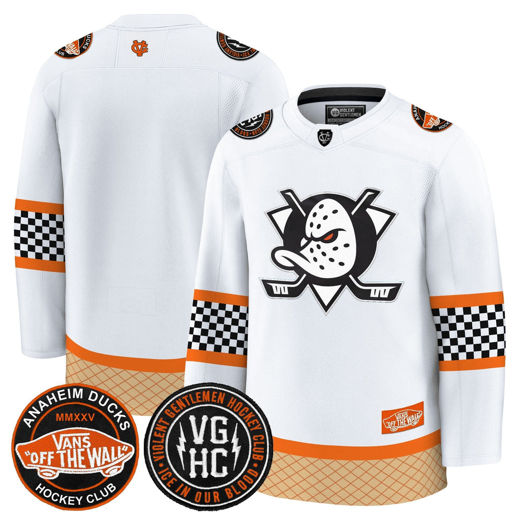 Men Anaheim Ducks Checkerboard 2025 Premium Jersey - All Stitched