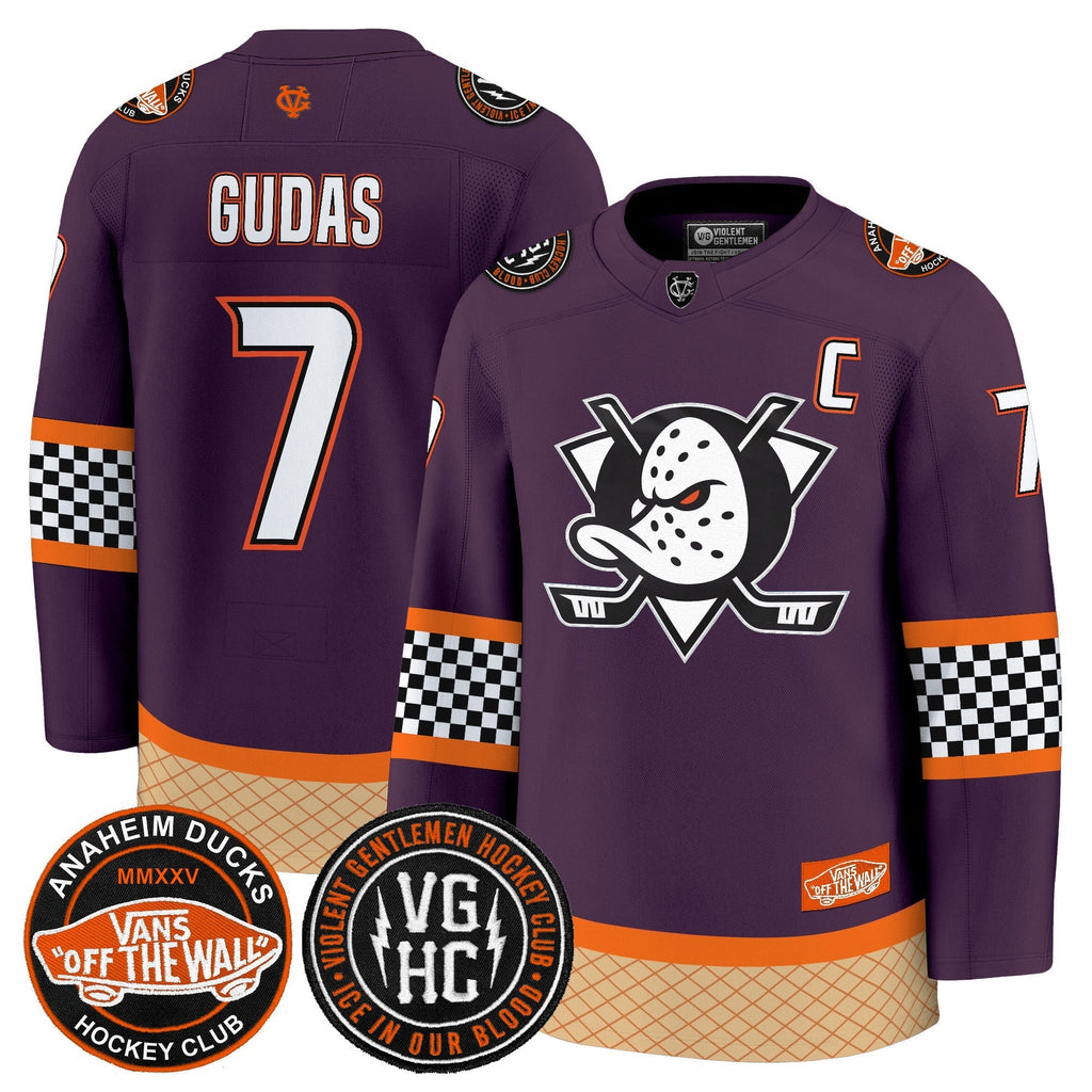 Men Anaheim Ducks Checkerboard 2025 Premium Jersey - All Stitched
