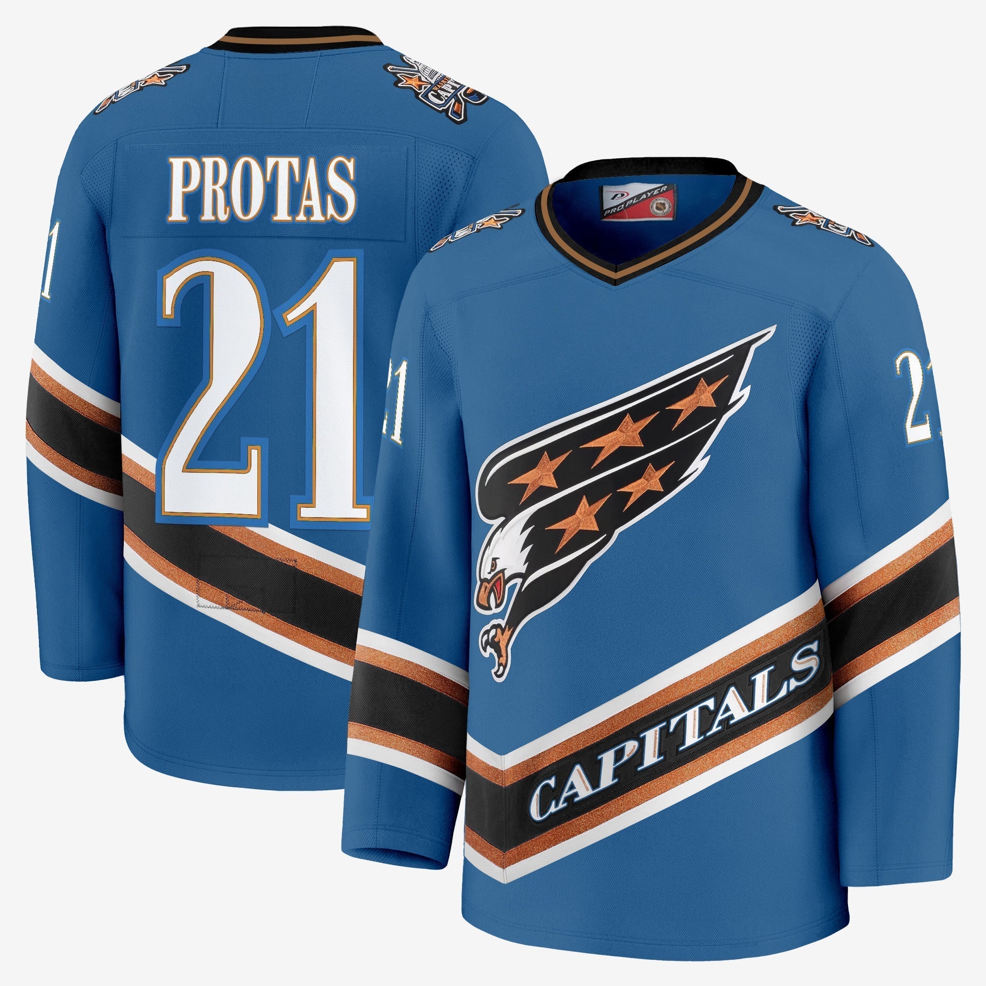 Men Washington Capitals Screaming Eagle Jersey Collection (1995-2024) - All Stitched