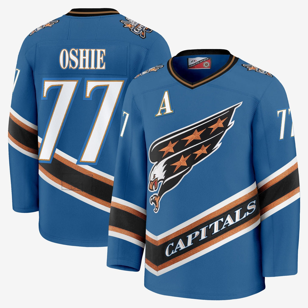 Men Washington Capitals Screaming Eagle Jersey Collection (1995-2024) - All Stitched