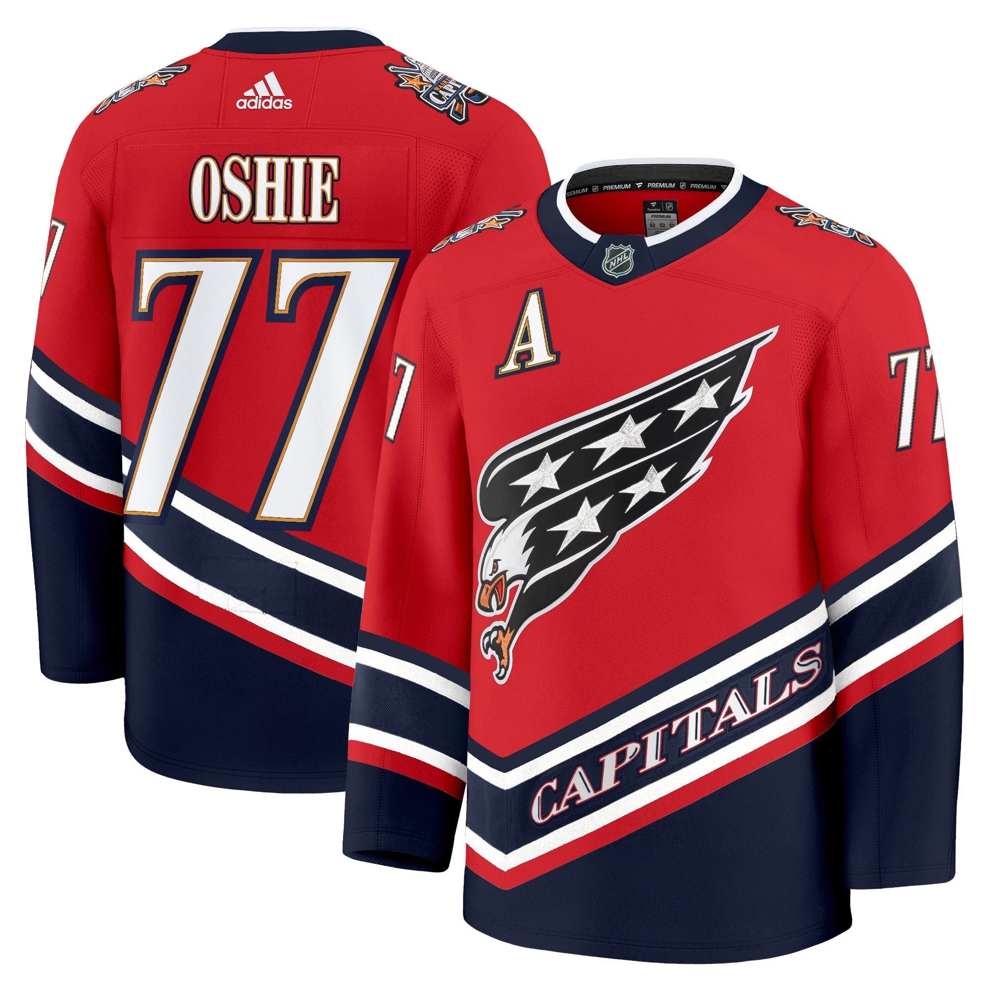 Men Washington Capitals Screaming Eagle Jersey Collection (1995-2024) - All Stitched