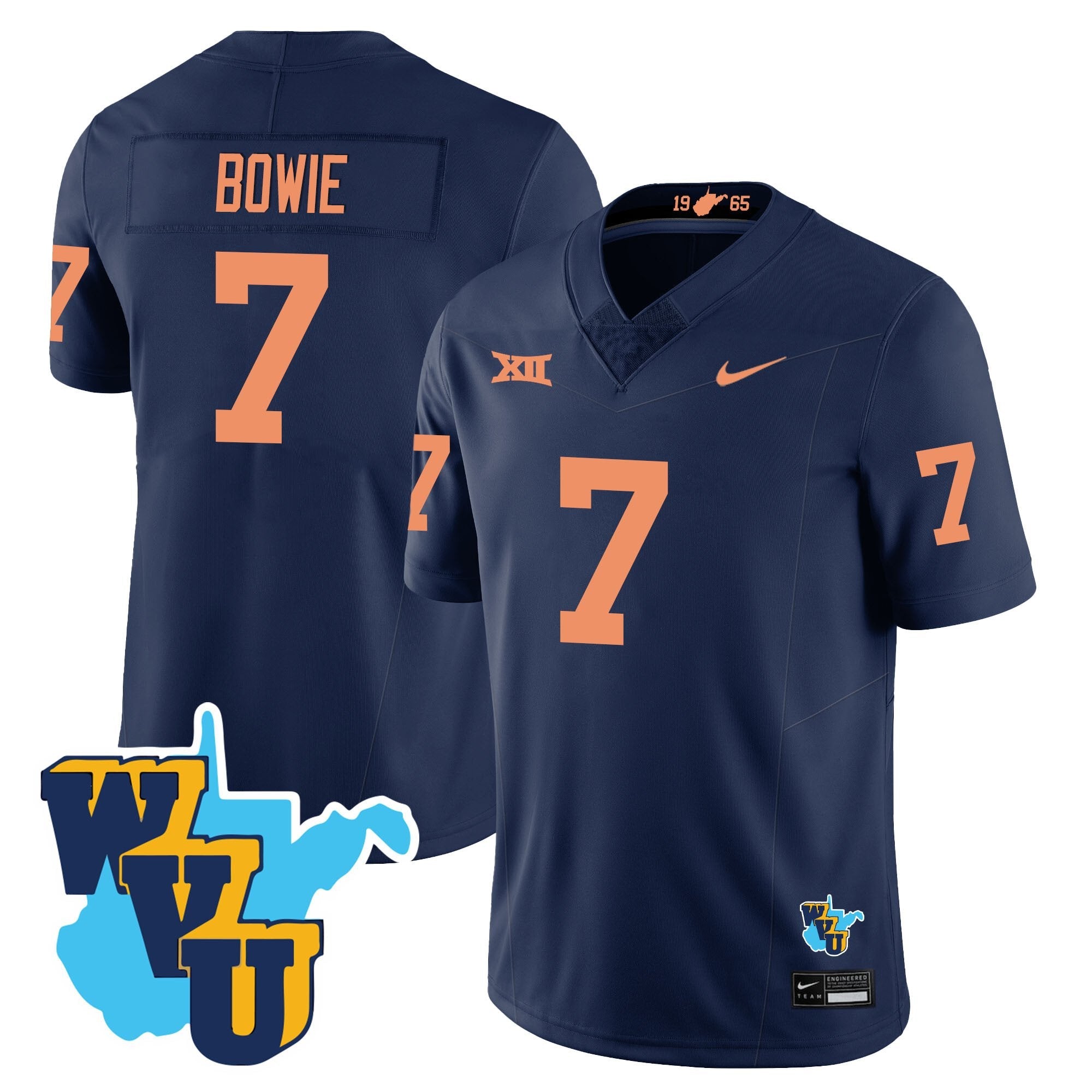 Men West Virginia Mountaineers 1965-2025 Throwback Jersey - All Stitched