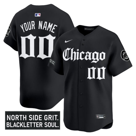 Chicago Cubs 'Gothic North Side Edition' Vapor Premier Limited Custom Jersey V2 - All Stitched