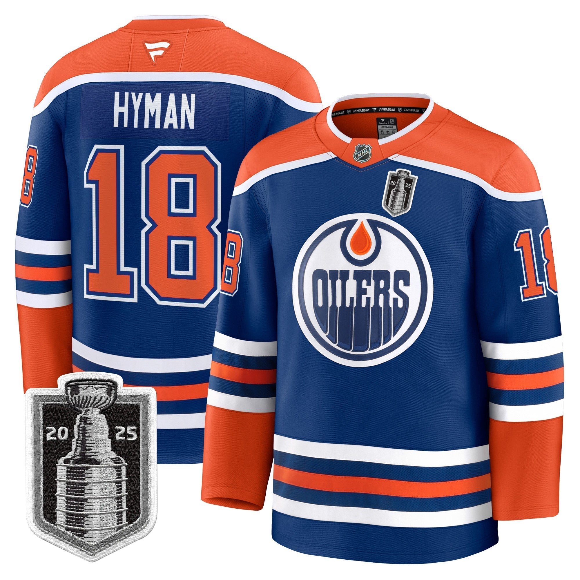 Men Edmonton Oilers 2025 Stanley Cup Final Premium Jersey - All Stitched