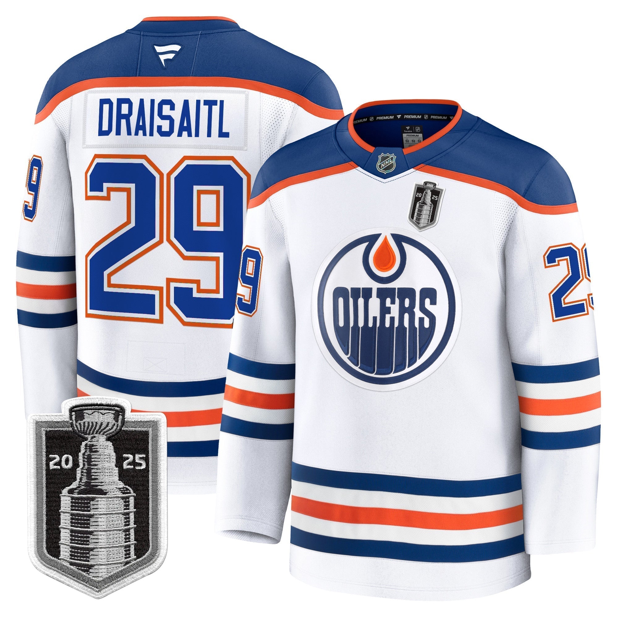 Men Edmonton Oilers 2025 Stanley Cup Final Premium Jersey - All Stitched