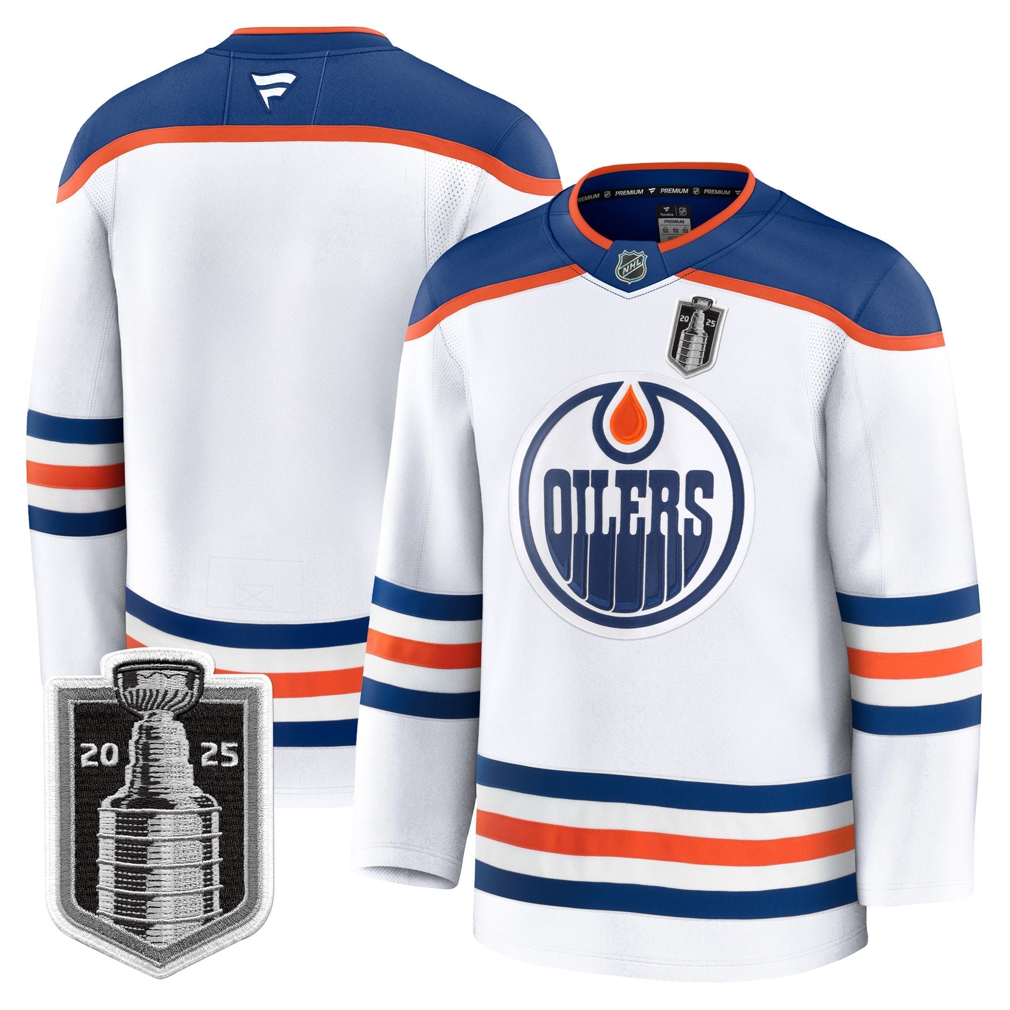 Men Edmonton Oilers 2025 Stanley Cup Final Premium Jersey - All Stitched
