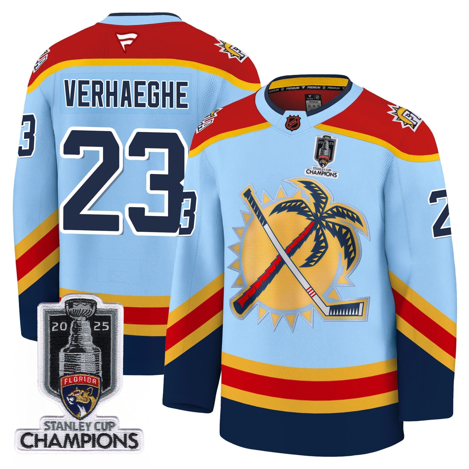 Florida Panthers 2025 Stanley Cup Champions Jersey - All Stitched