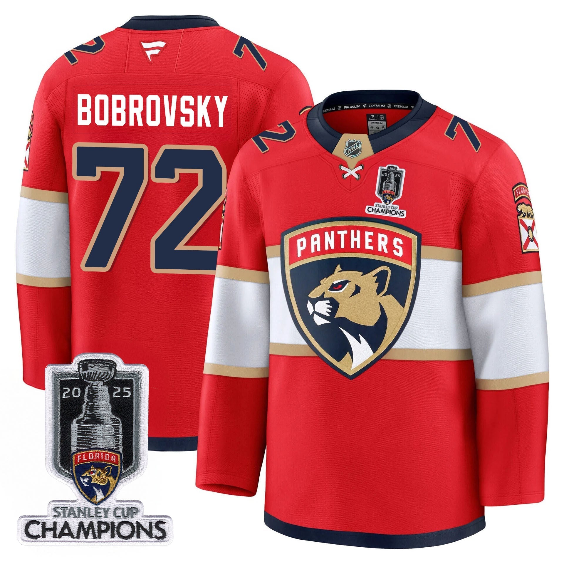 Florida Panthers 2025 Stanley Cup Champions Jersey - All Stitched