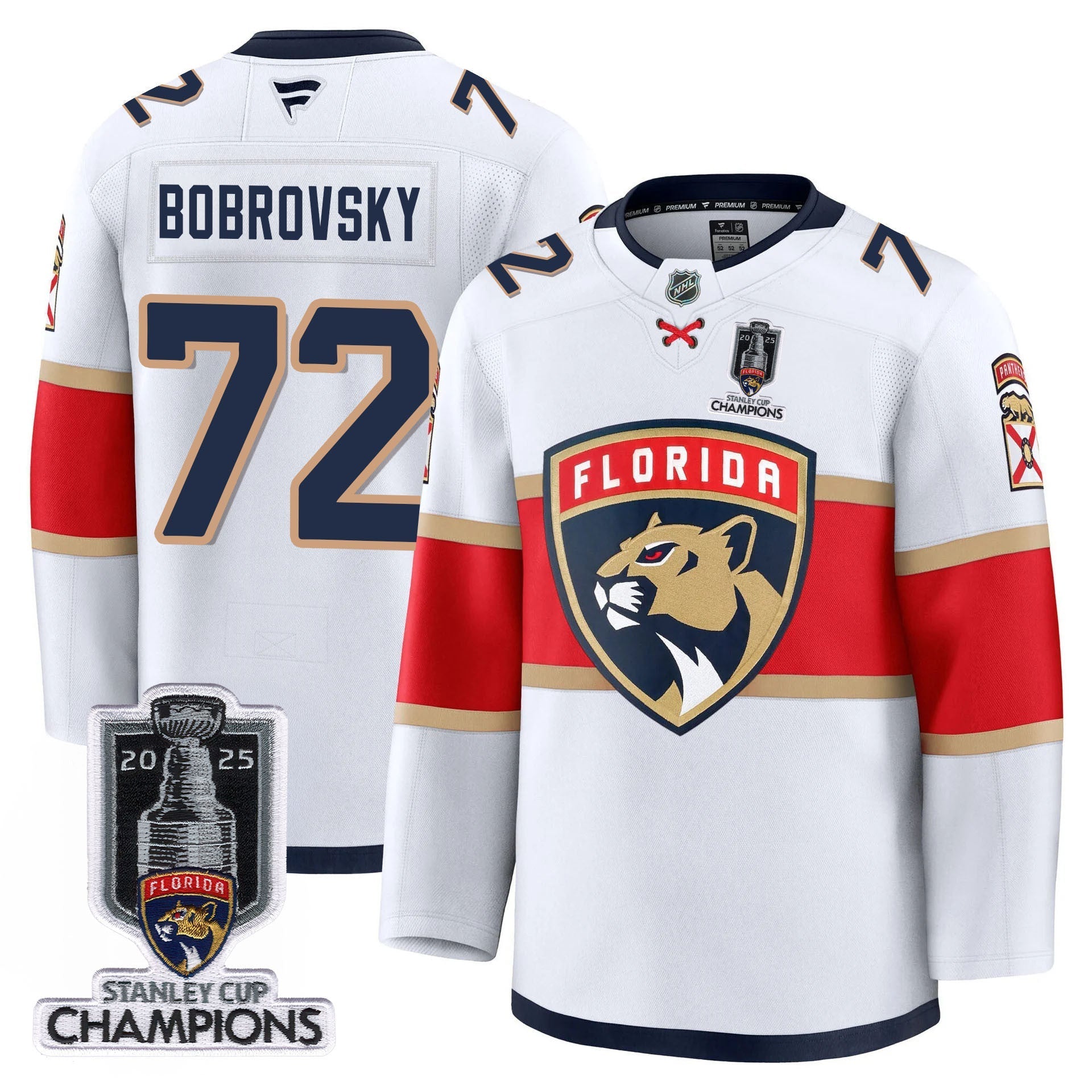 Florida Panthers 2025 Stanley Cup Champions Jersey - All Stitched